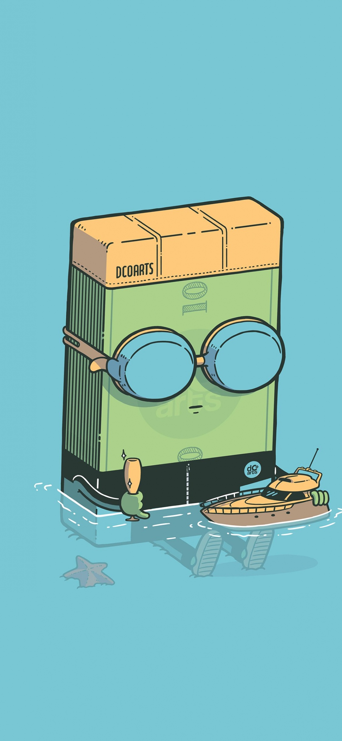 Ilustración, Arte, 2022, Dibujo, Caricatura. Wallpaper in 1125x2436 Resolution