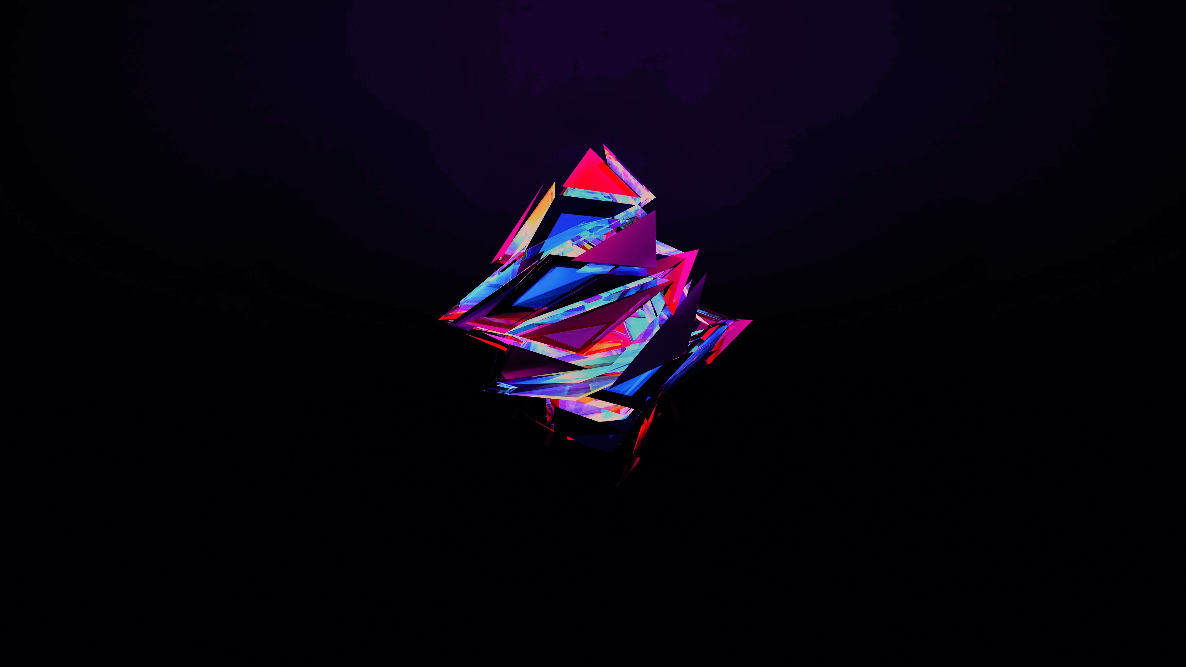 Pink Yellow and Blue Paper Boat. Wallpaper in 3840x2160 Resolution