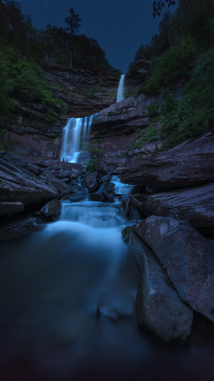 Wasserfall, Gewässer, Natur, Wasser, Wasserressourcen. Wallpaper in 720x1280 Resolution