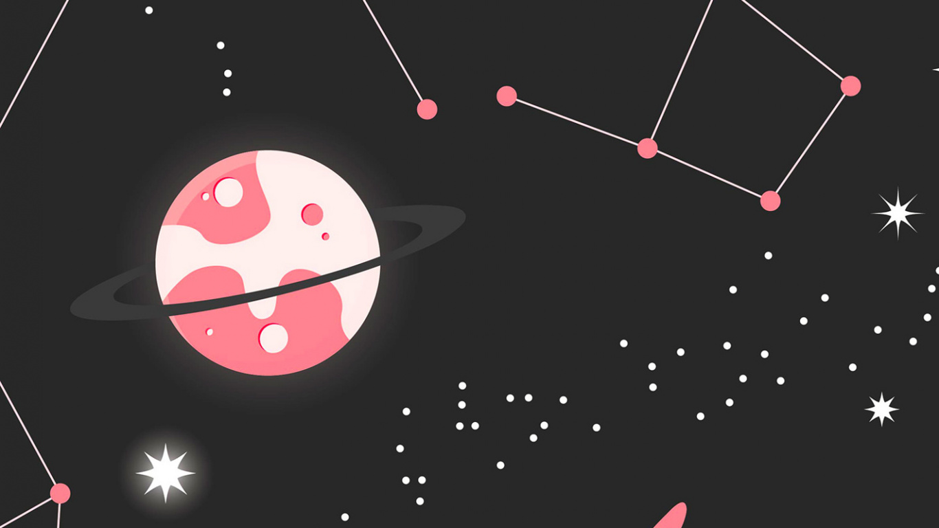 明星, 卡通, 矢量图形, 黑色的, 月亮 壁纸 1366x768 允许