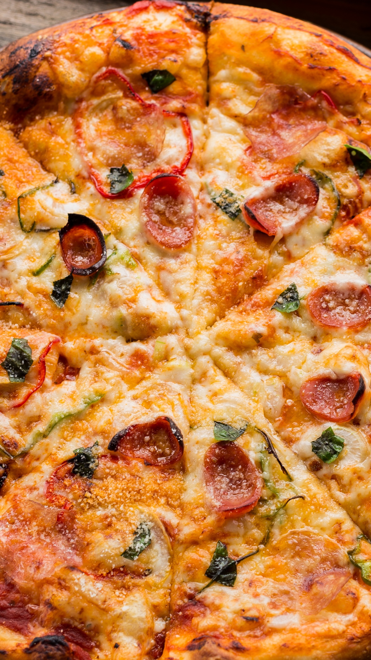 Pizza, Restaurant, Pizza Hut, Cuisine, Dish. Wallpaper in 1440x2560 Resolution