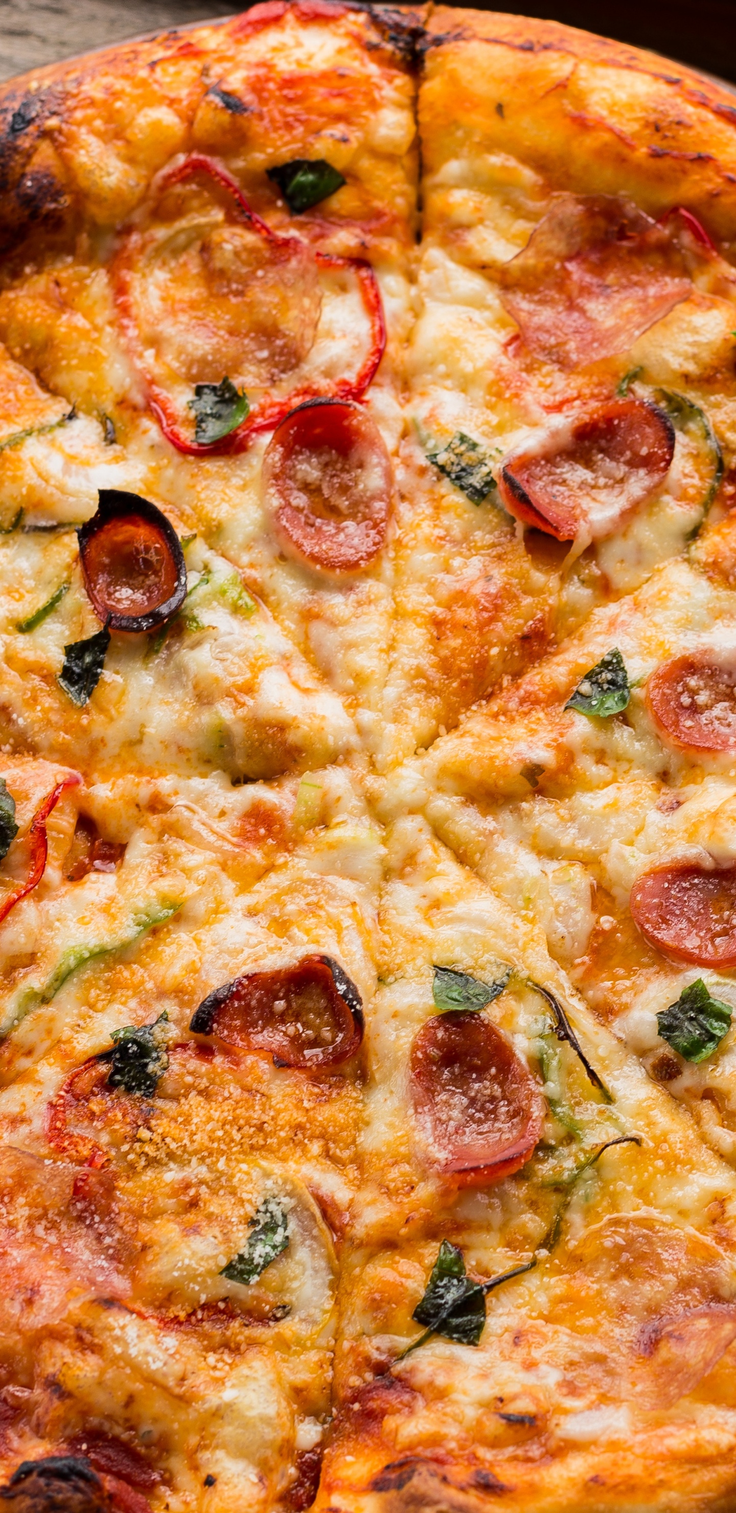 Pizza, Restaurant, Pizza Hut, Cuisine, Dish. Wallpaper in 1440x2960 Resolution