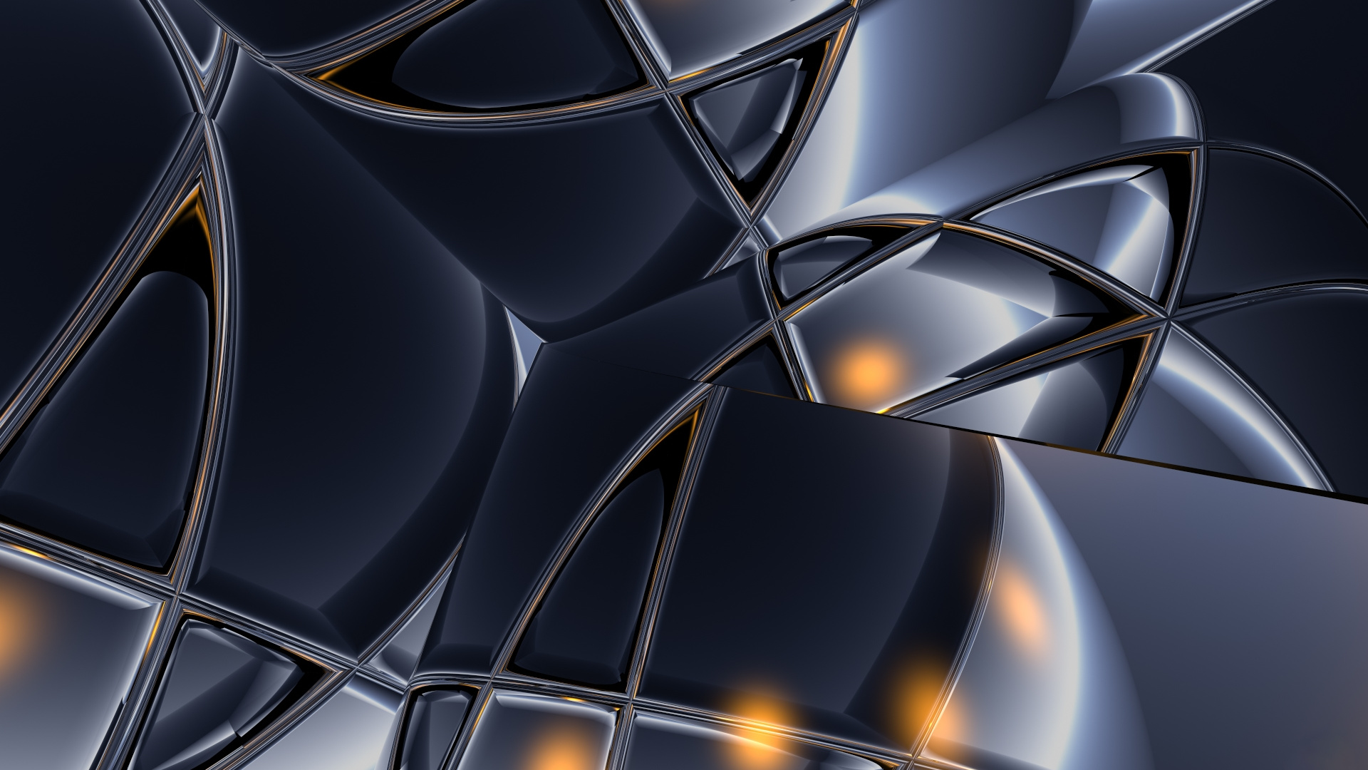 Illustration Abstraite en Noir et Or. Wallpaper in 1920x1080 Resolution