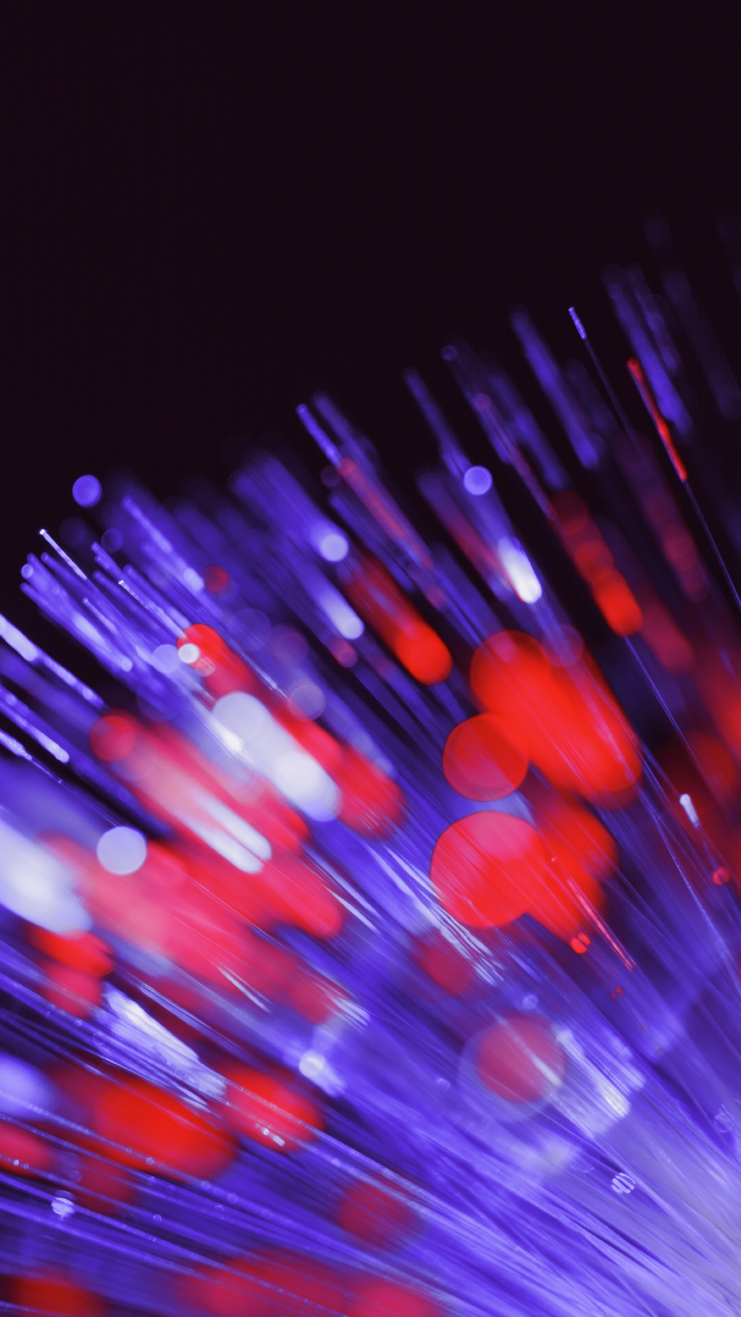 Rotes Und Blaues Licht-Bokeh. Wallpaper in 1080x1920 Resolution