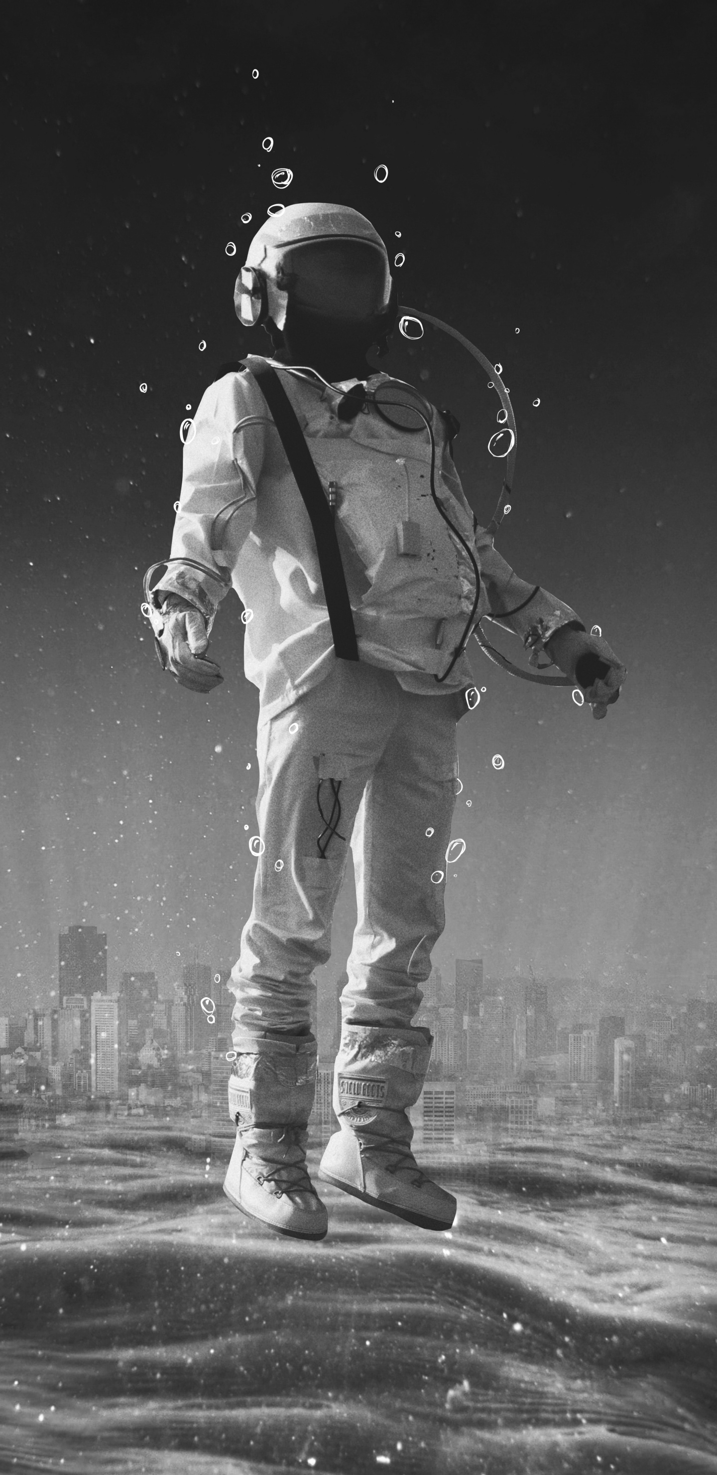 Apple, White, L'homme, Noir, Éclairage. Wallpaper in 1440x2960 Resolution