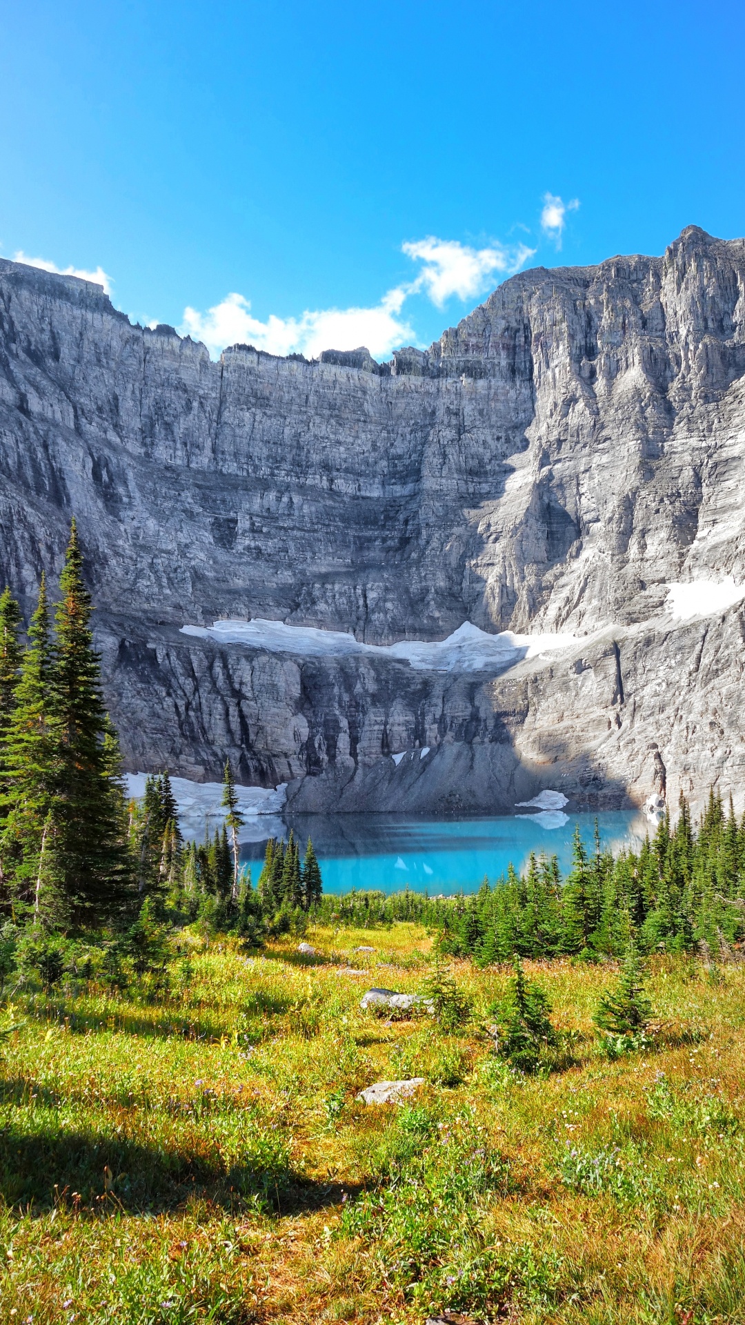 Iceberg Lake, Mountain, Natural Landscape, Mountainous Landforms, Nature. Wallpaper in 1080x1920 Resolution