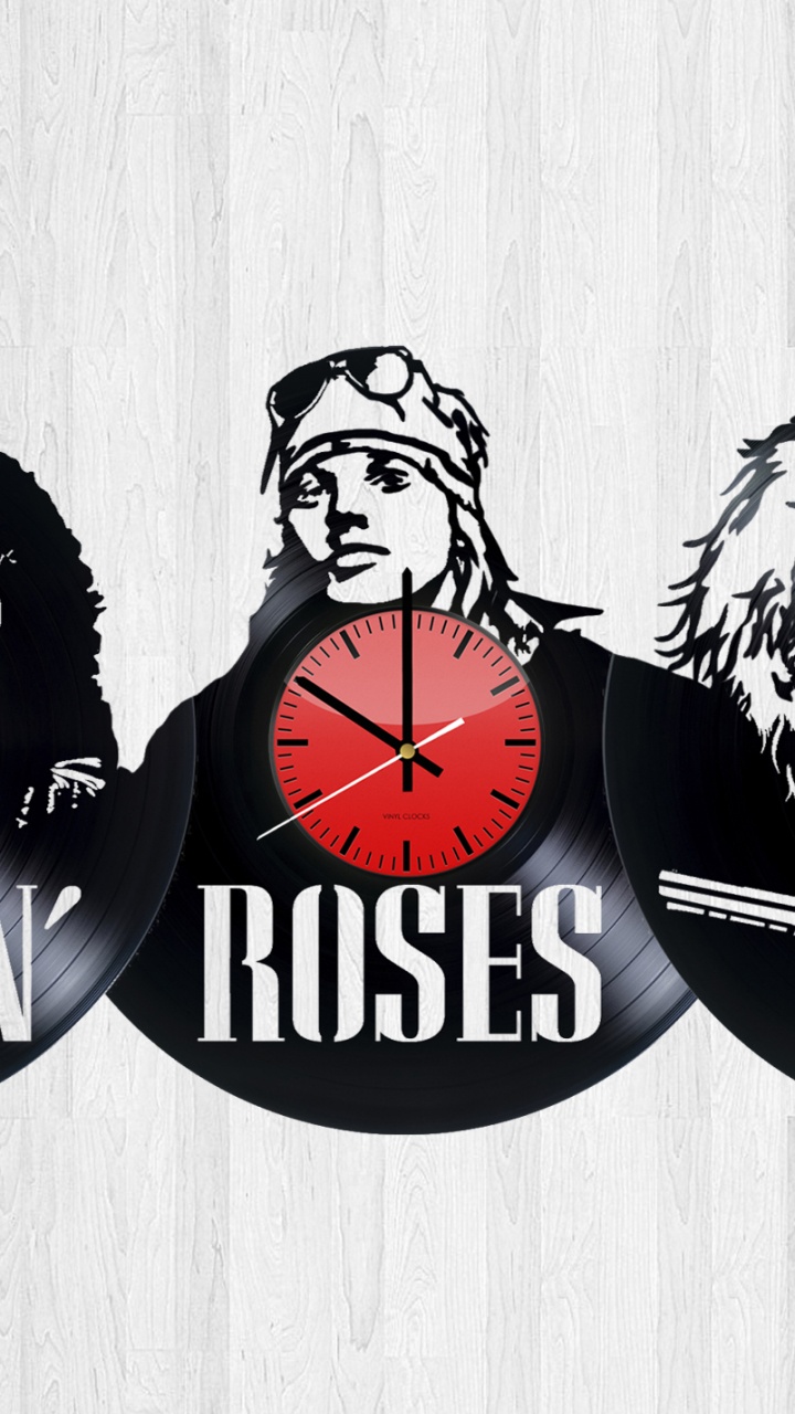 Guns N Roses, Phonograph Record, lp Record, Rock, Logo. Wallpaper in 720x1280 Resolution