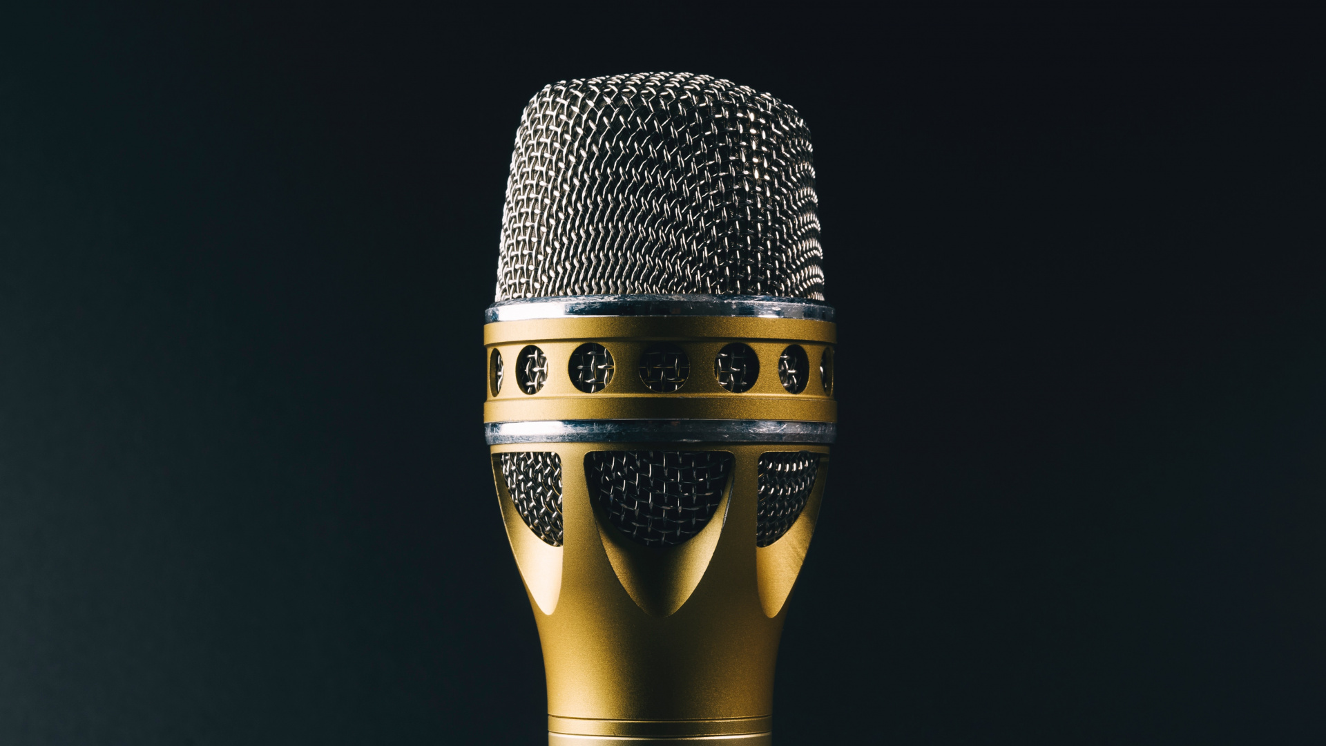 Microphone, Audio Equipment, Technology, Electronic Device, Metal. Wallpaper in 1920x1080 Resolution