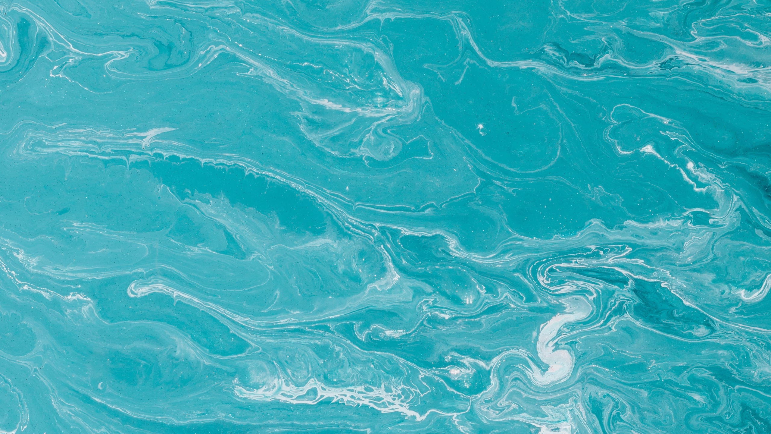 Blue Water With White Bubbles. Wallpaper in 2560x1440 Resolution