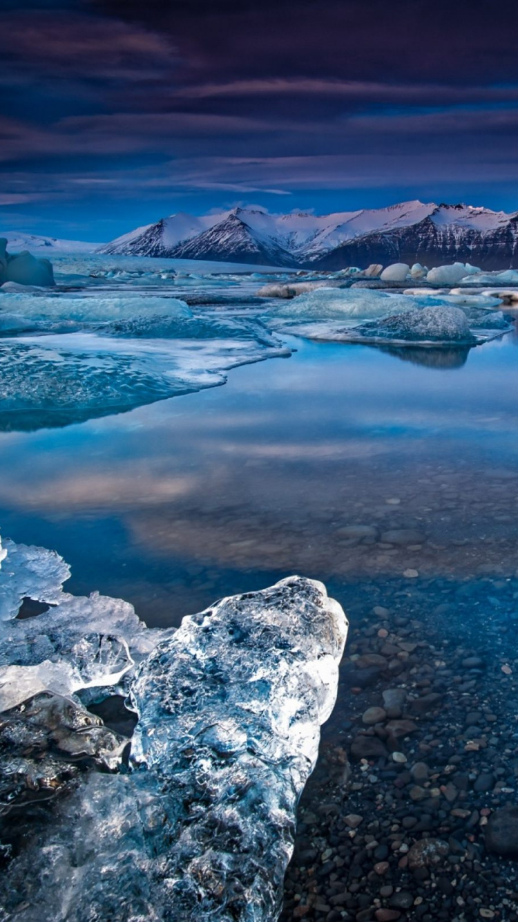 海洋, 大海, 海冰的, 北冰洋, 冰川湖 壁纸 750x1334 允许
