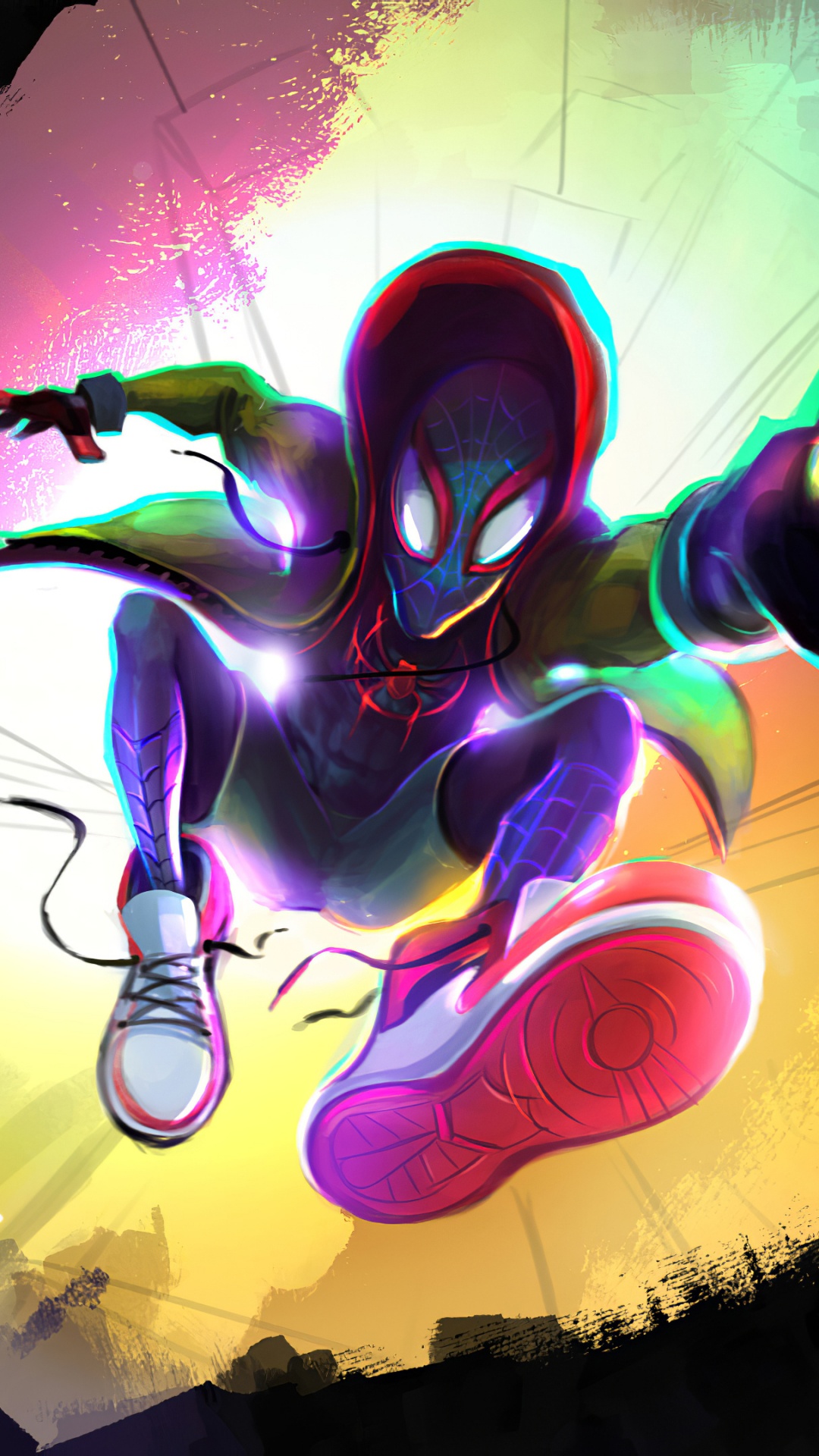 Spider-man, 图形设计, 光, 艺术, 很酷的 壁纸 1080x1920 允许