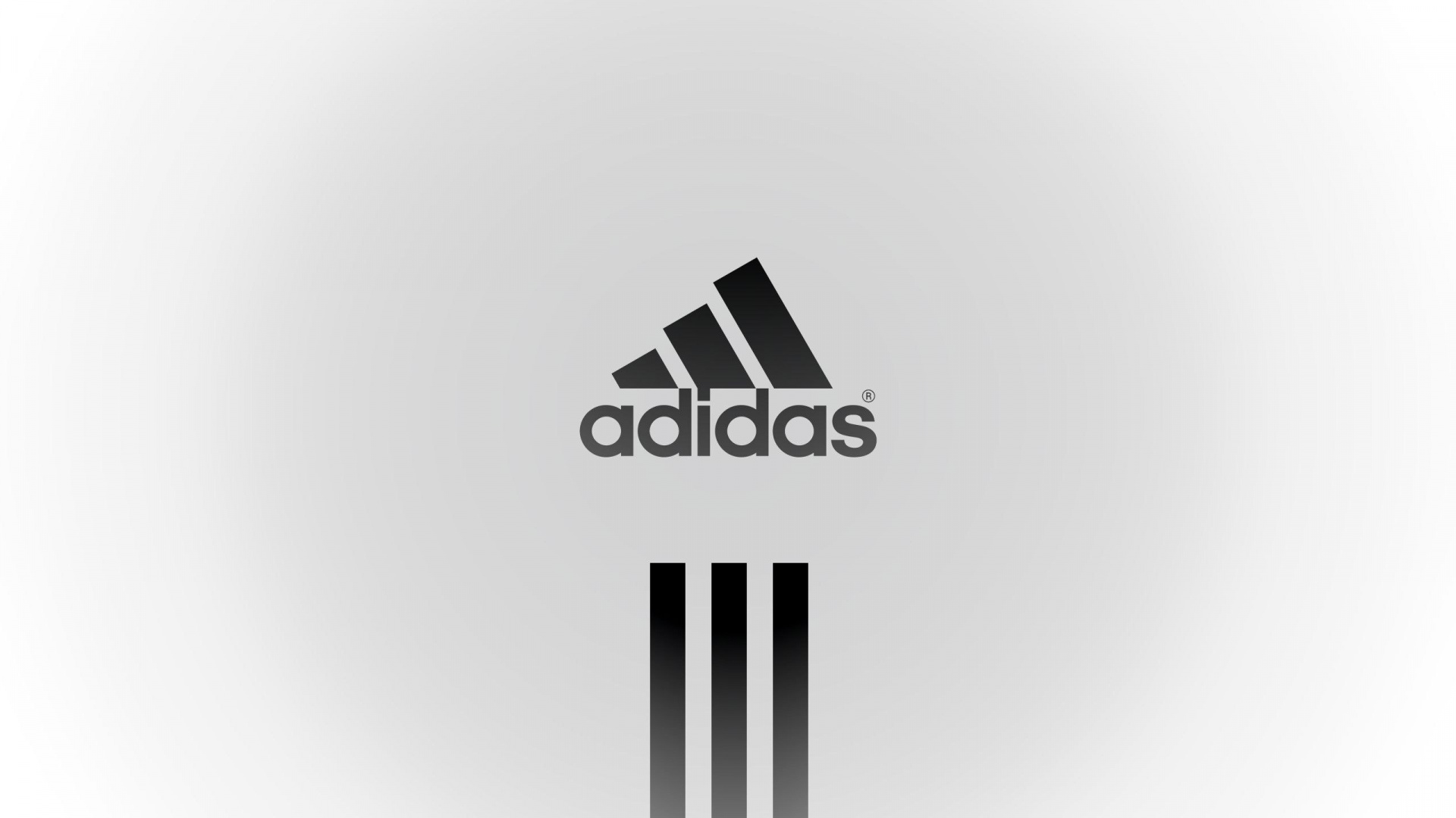 Logo Adidas Noir et Blanc. Wallpaper in 1920x1080 Resolution