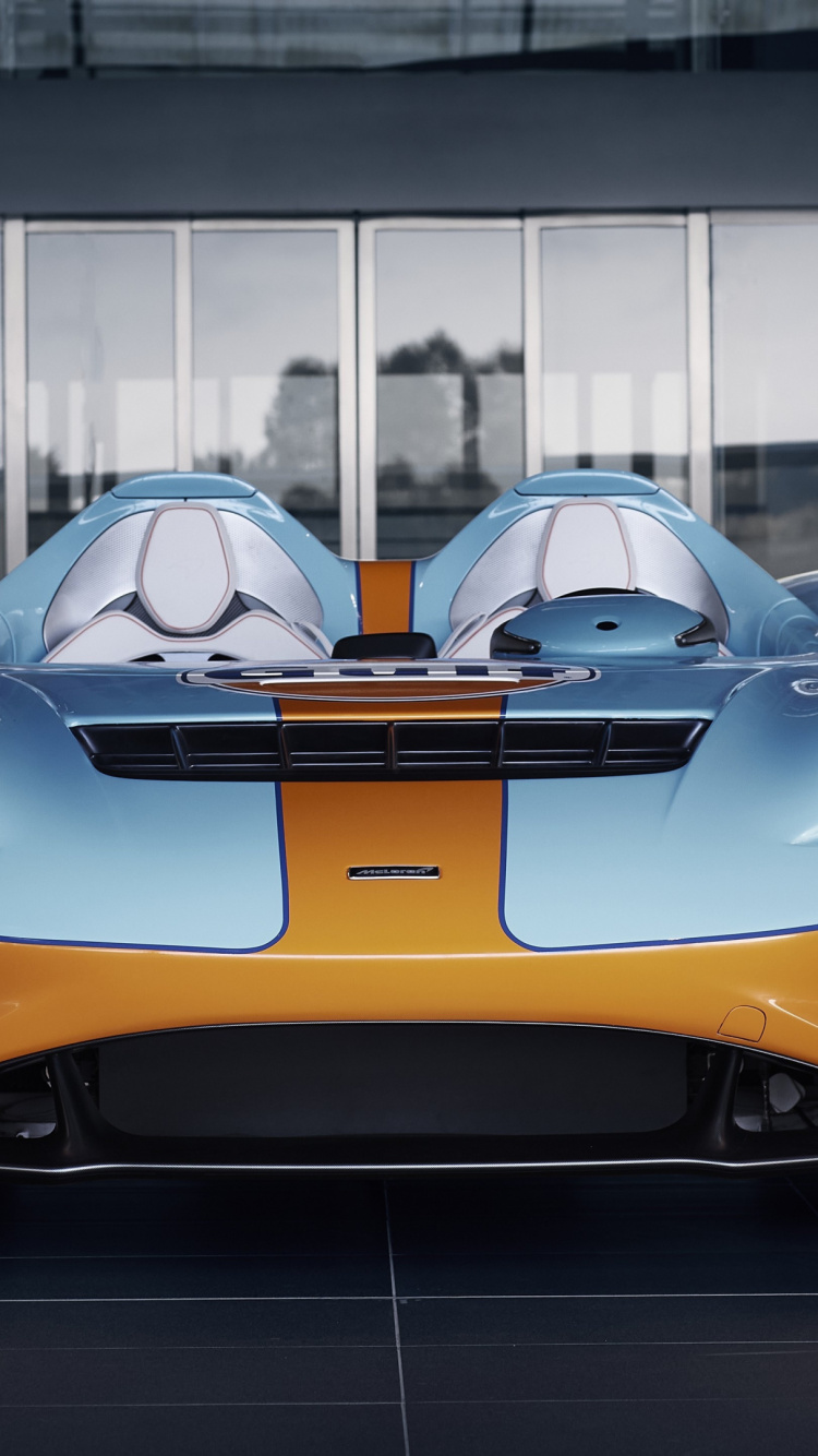 Mclaren Elva Gulf, Mclaren Automotive, Mclaren Elva, Cars, Sports Car. Wallpaper in 750x1334 Resolution