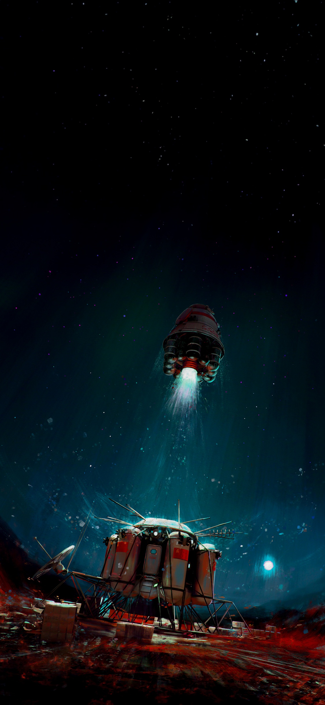 Galaxie, Vaisseau, Espace, la Science-fiction, Espace Extérieur. Wallpaper in 1125x2436 Resolution