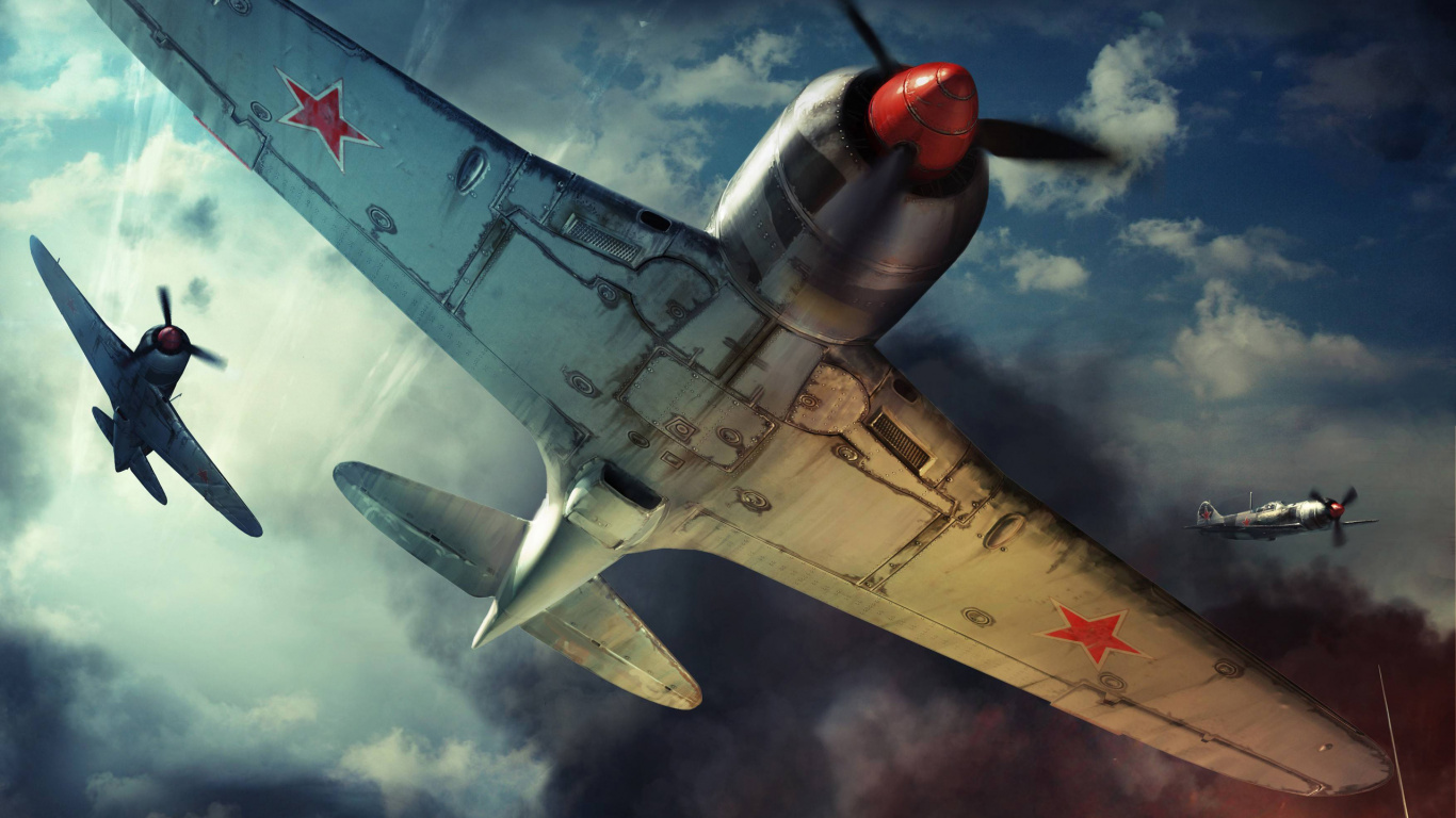 战争雷, 大规模的网络游戏, Ps4, 航空, 军用飞机 壁纸 1366x768 允许