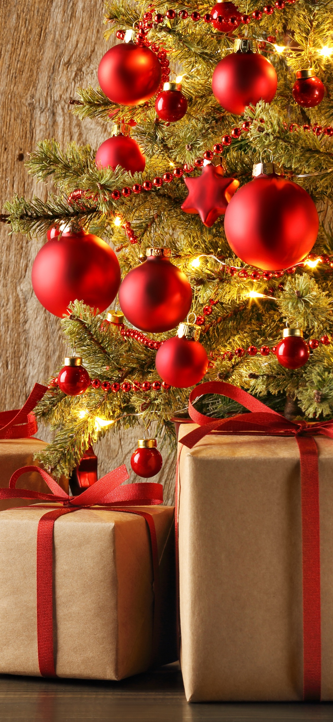 Le Jour De Noël, Cadeau, Ornement de Noël, Emballage Cadeau, Nouvelle Année. Wallpaper in 1125x2436 Resolution