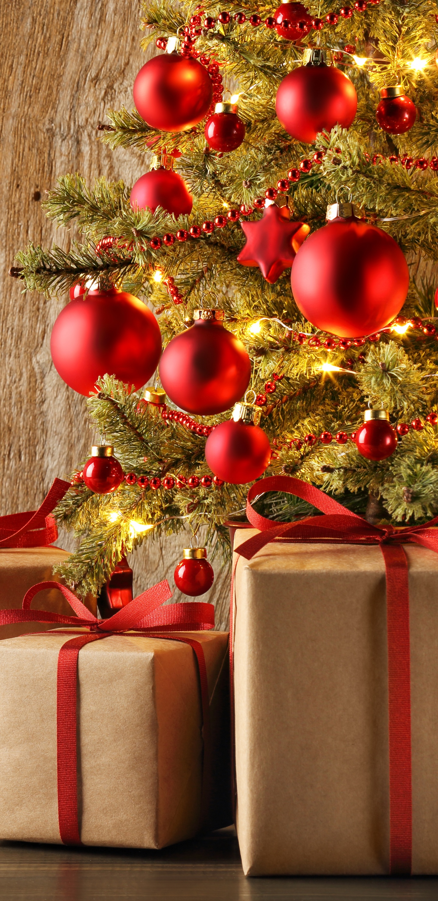 Weihnachten, Geschenk, Christmas Ornament, Geschenkpapier, Neujahr. Wallpaper in 1440x2960 Resolution