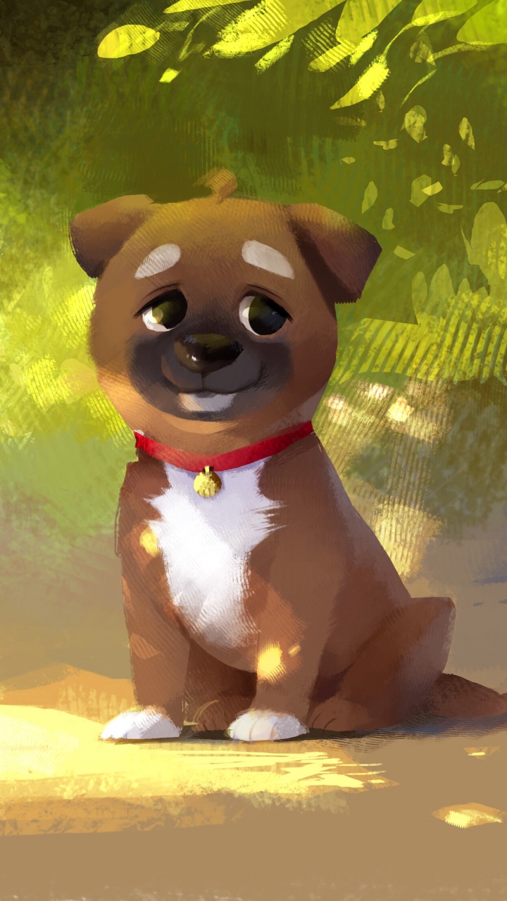 Muñeco de Peluche Con Forma de Perro Marrón y Blanco. Wallpaper in 720x1280 Resolution