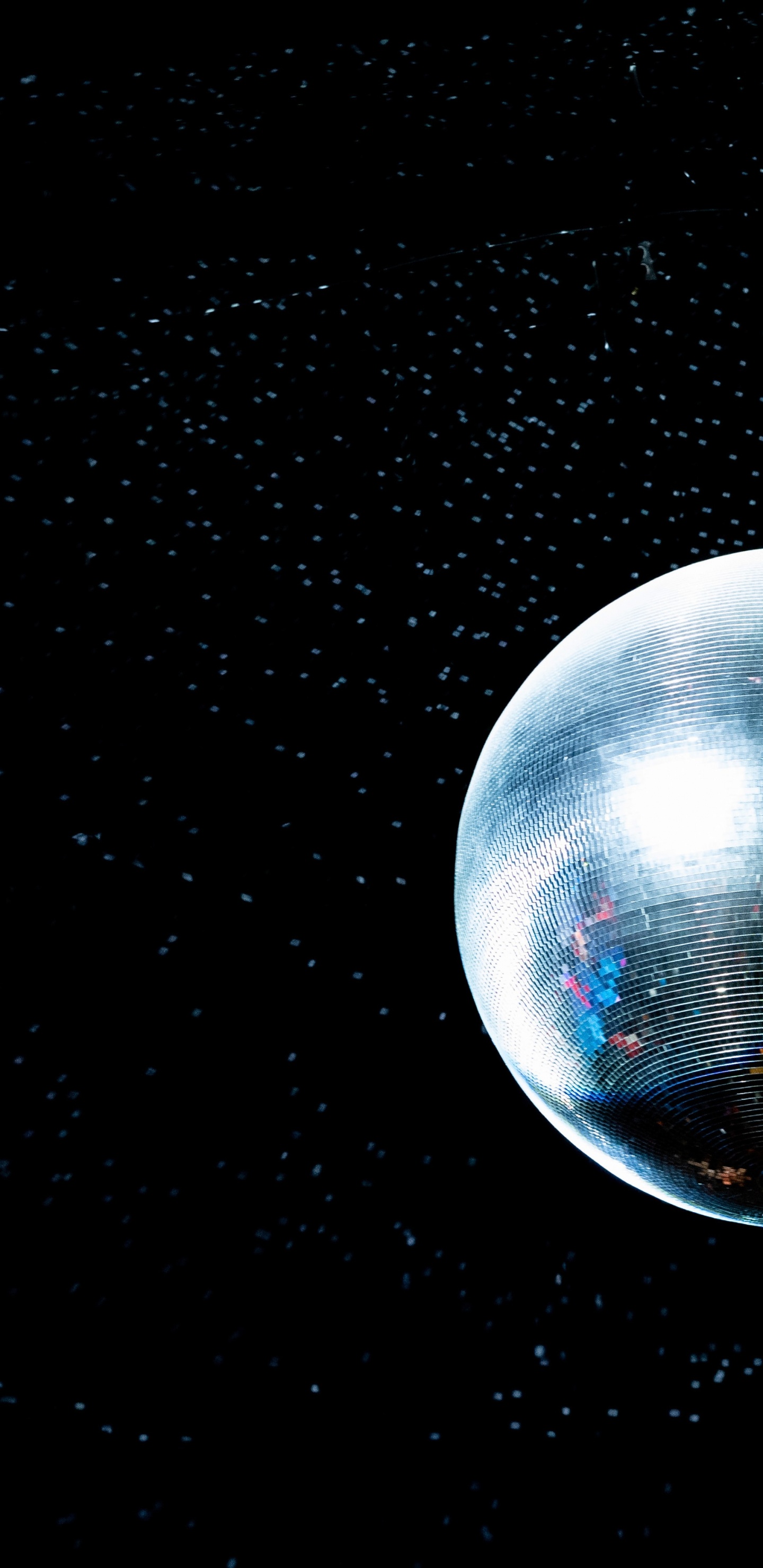 Vollmond am Himmel. Wallpaper in 1440x2960 Resolution