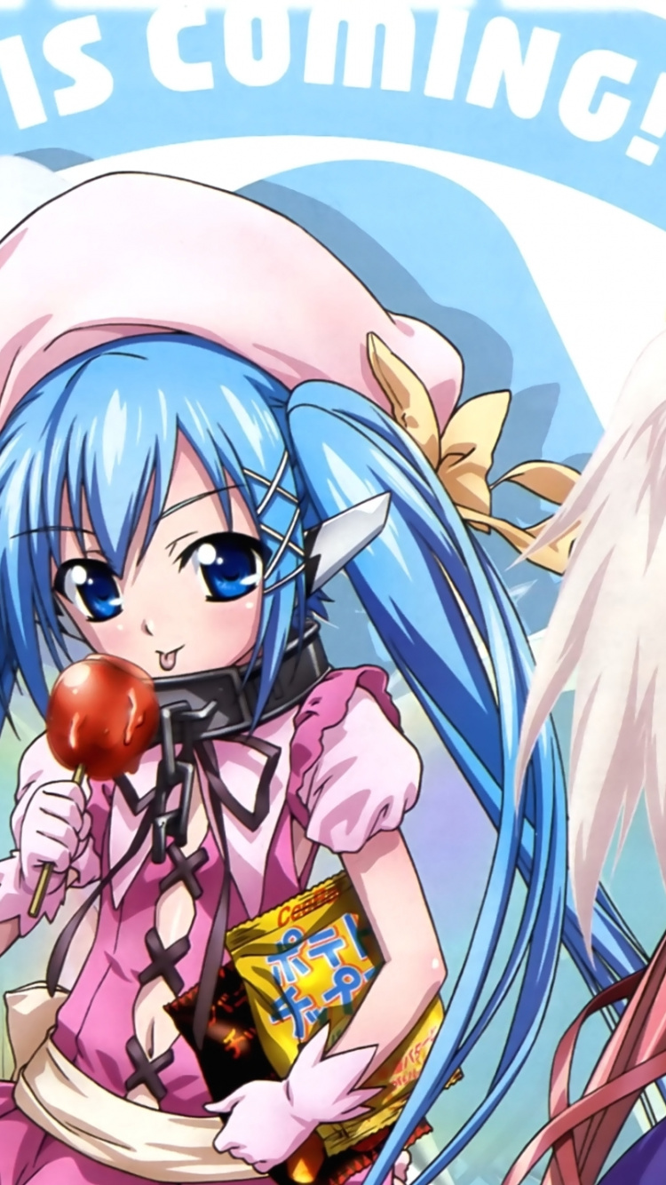 Personnage D'anime Fille Aux Cheveux Blonds. Wallpaper in 750x1334 Resolution