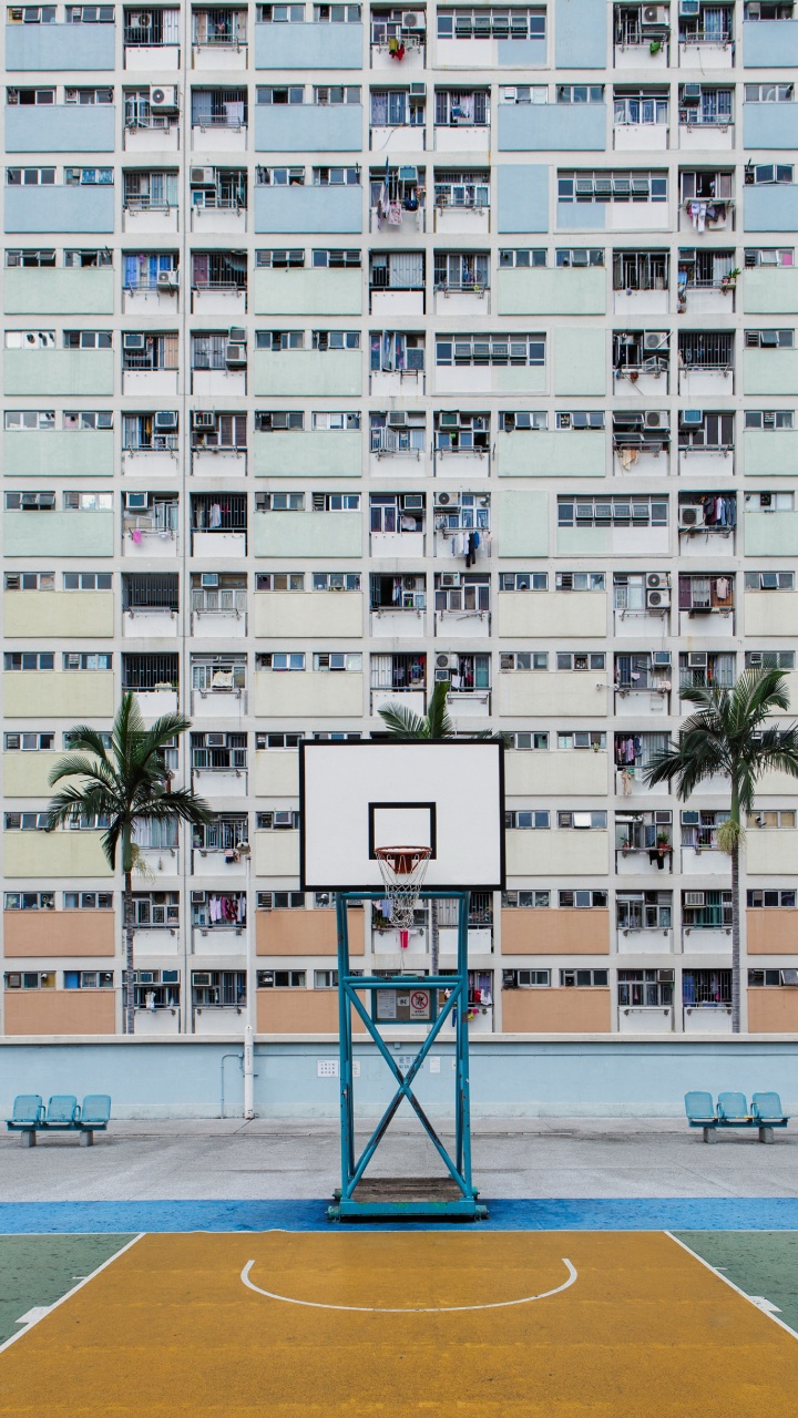 公寓, 建筑, 住宅区, 塔块, 正面 壁纸 720x1280 允许