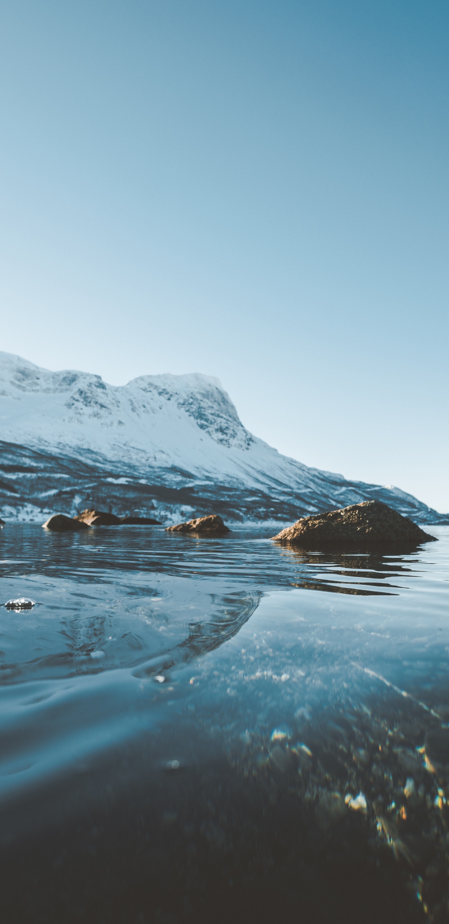 Ocean, Sea, Ice, Arctic, Arctic Ocean. Wallpaper in 1440x2960 Resolution