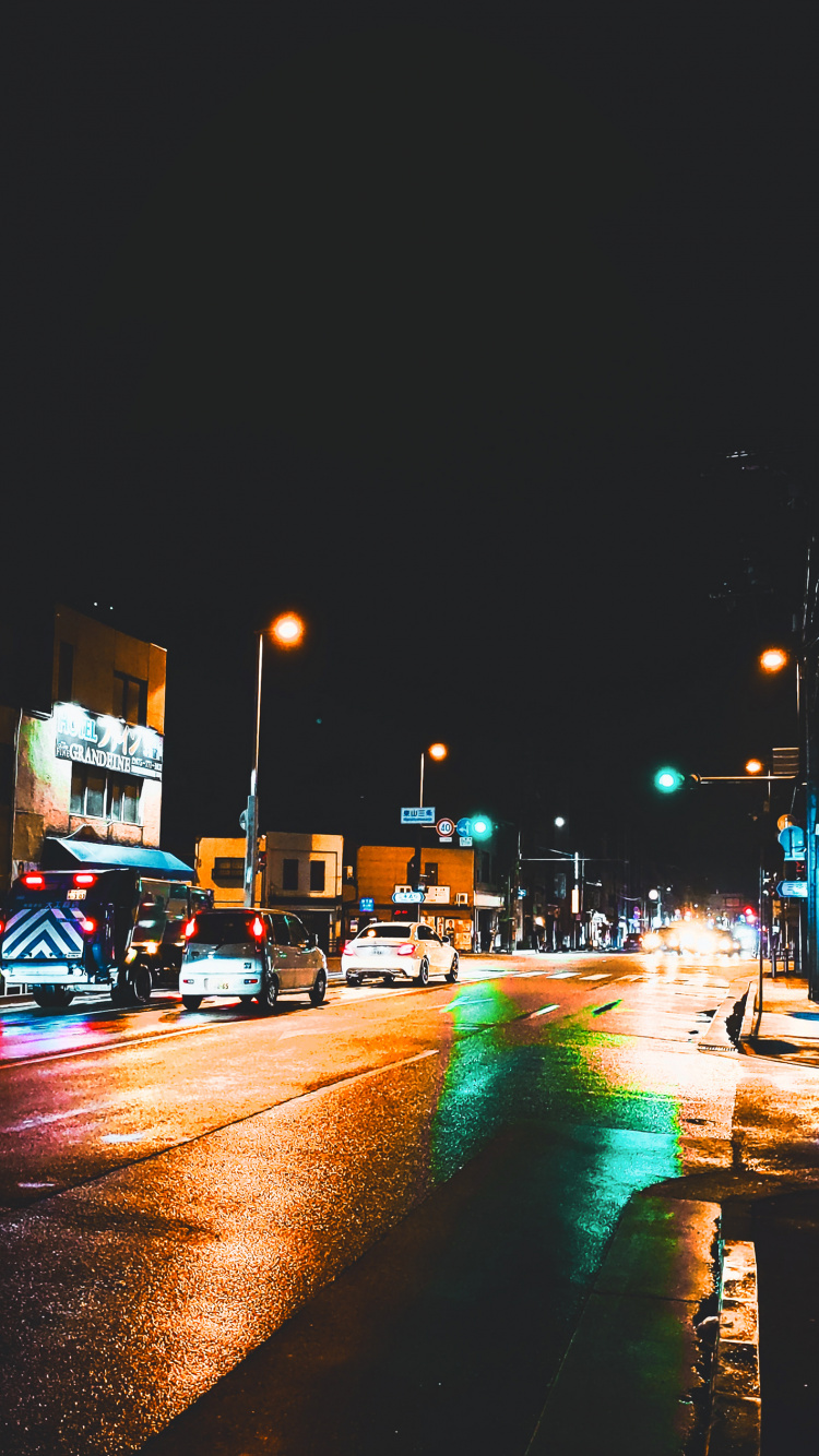 Nacht, Leuchte, Street Light, Car, Automotive Lighting. Wallpaper in 750x1334 Resolution