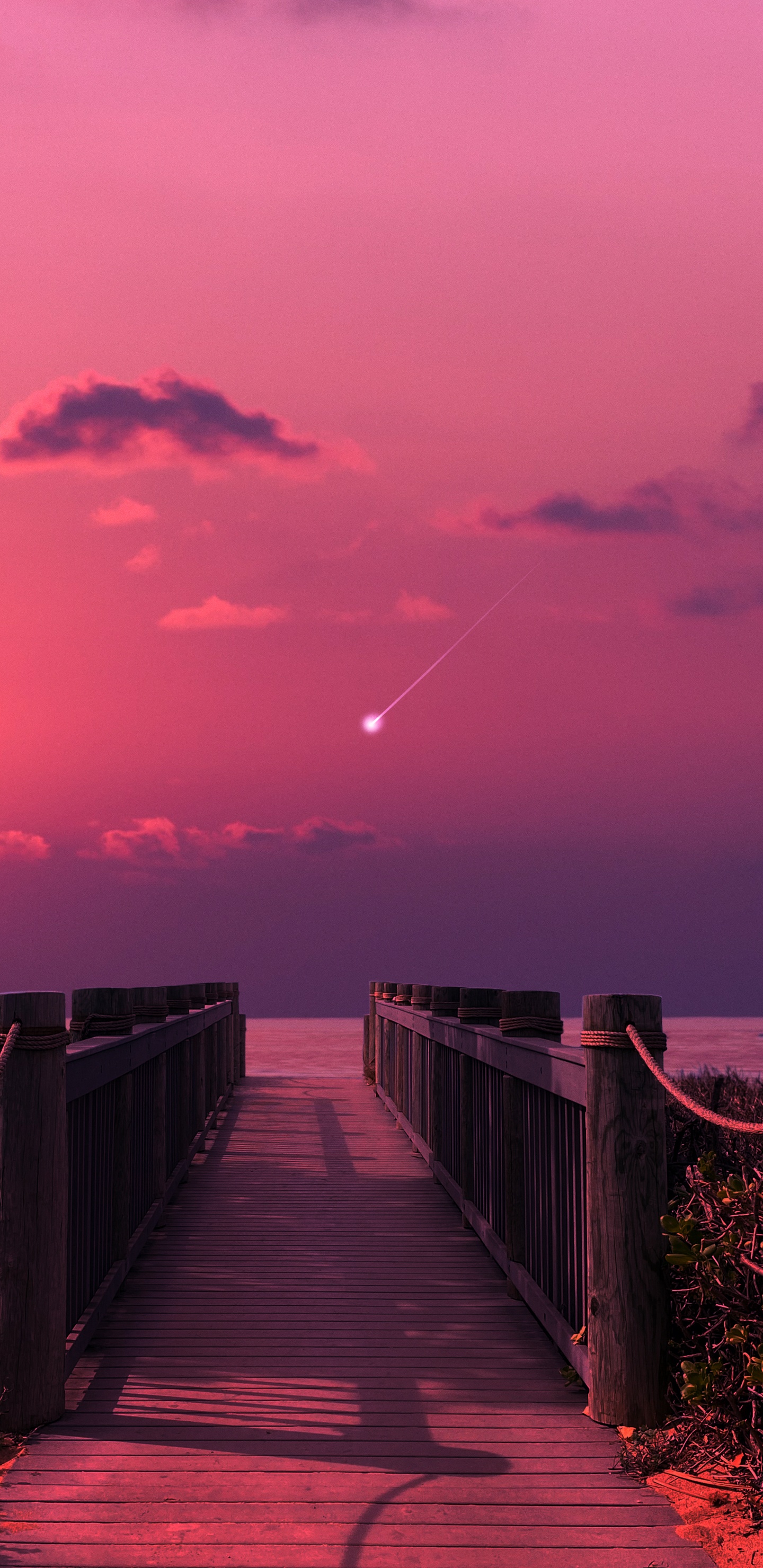 Cloud, Atmosphere, Afterglow, Orange, Natural Landscape. Wallpaper in 1440x2960 Resolution