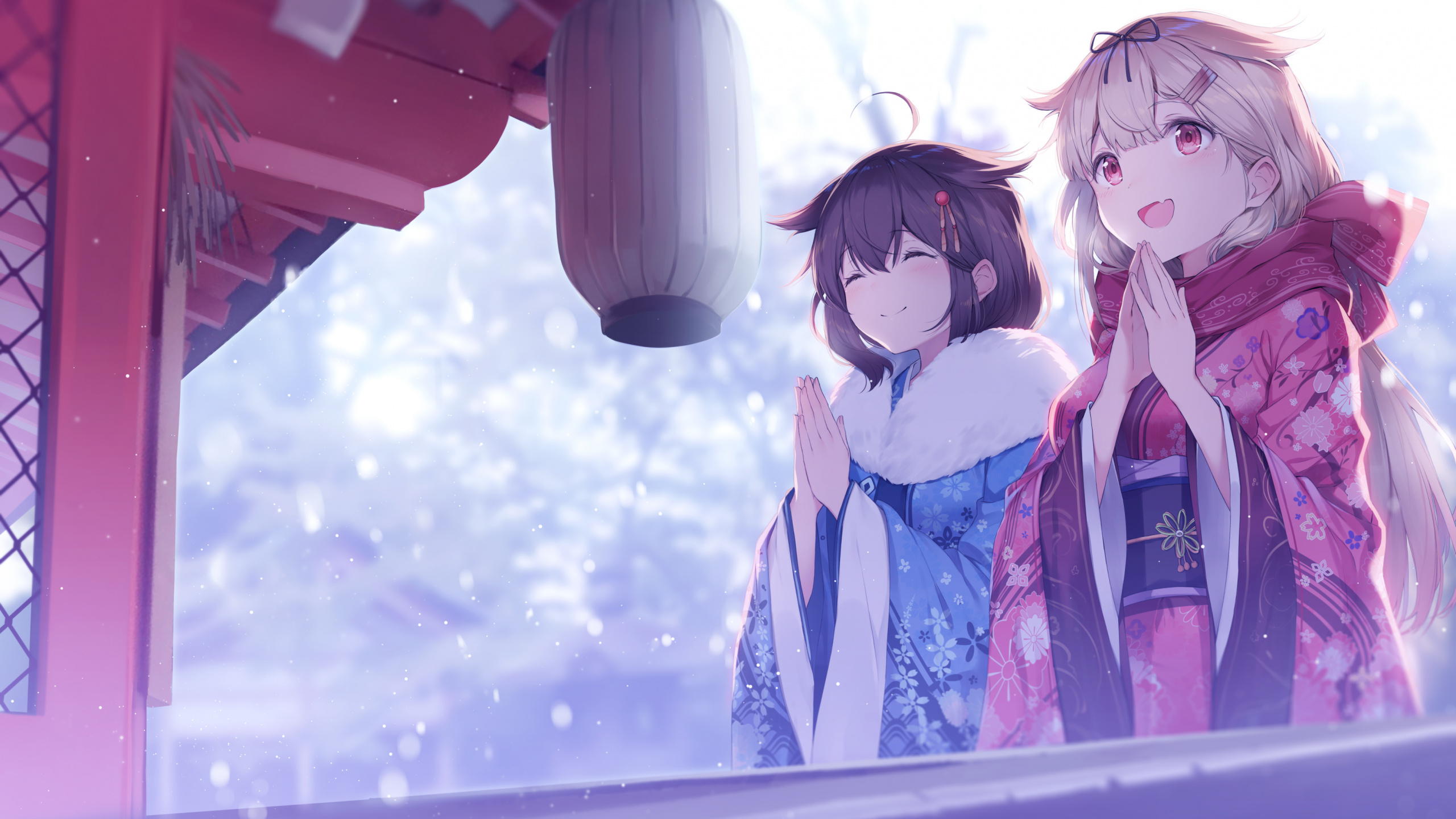 Fille en Personnage D'anime Veste Bleu et Blanc. Wallpaper in 2560x1440 Resolution