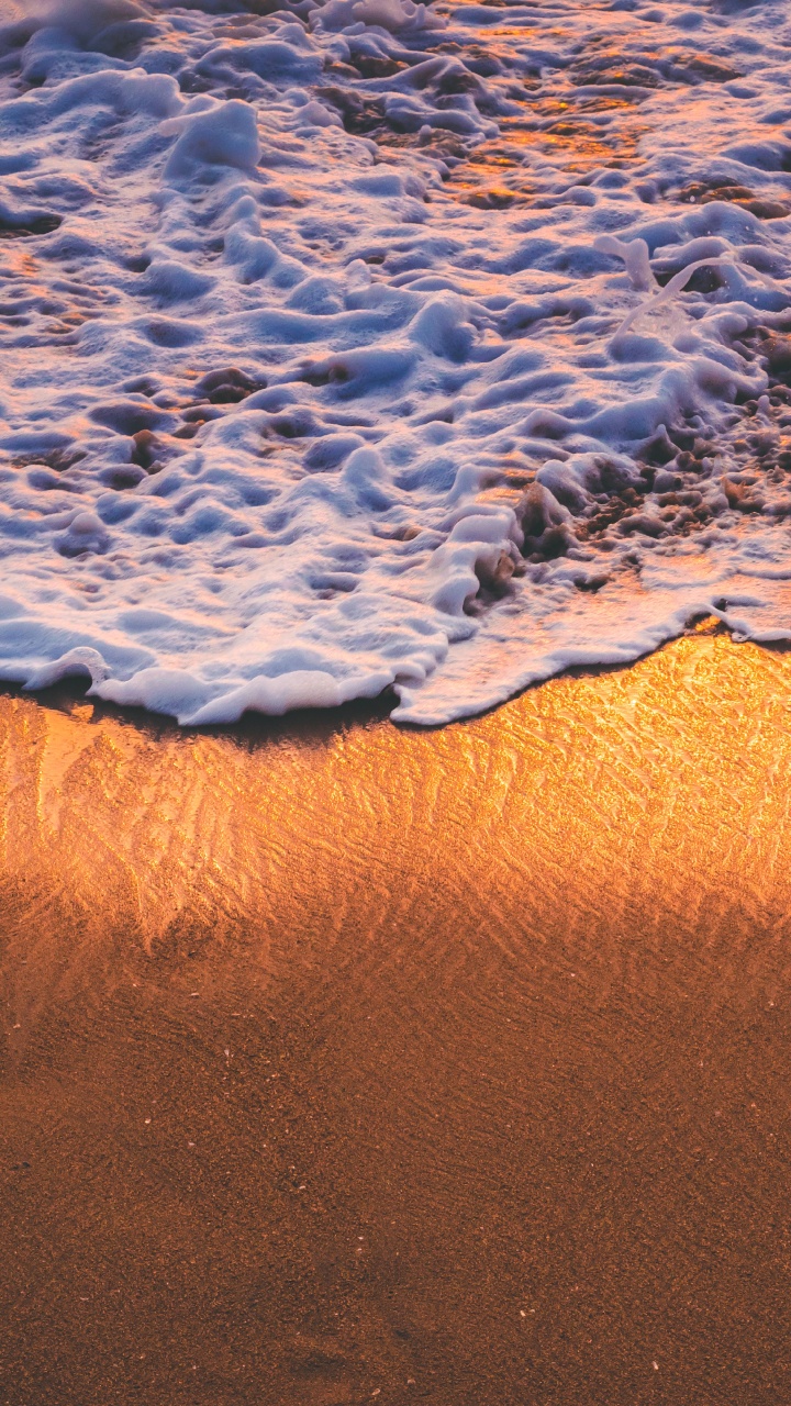 Beach, Sea, Shore, Sand, Wave. Wallpaper in 720x1280 Resolution