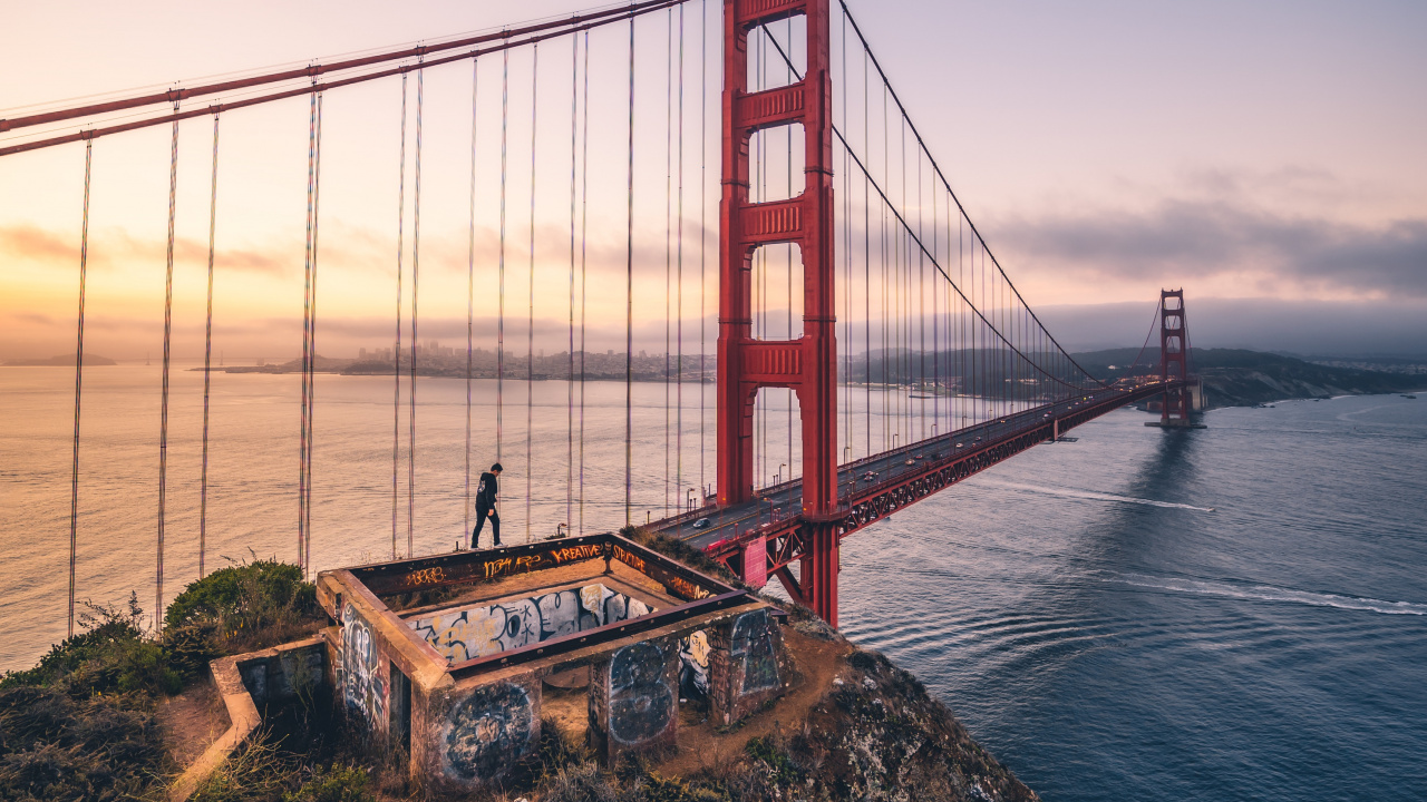 Puente Golden Gate San Francisco California. Wallpaper in 1280x720 Resolution
