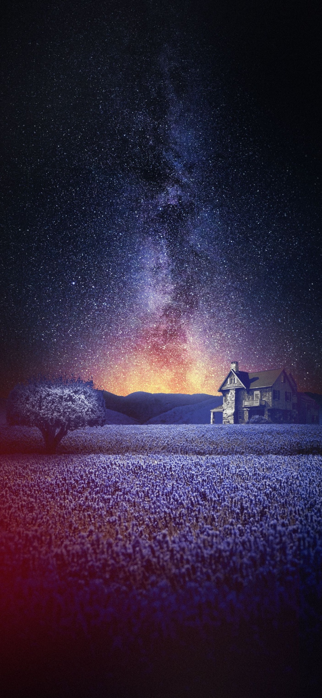 Natur, Atmosphäre, Naturlandschaft, Aurora, Astronomisches Objekt. Wallpaper in 1125x2436 Resolution