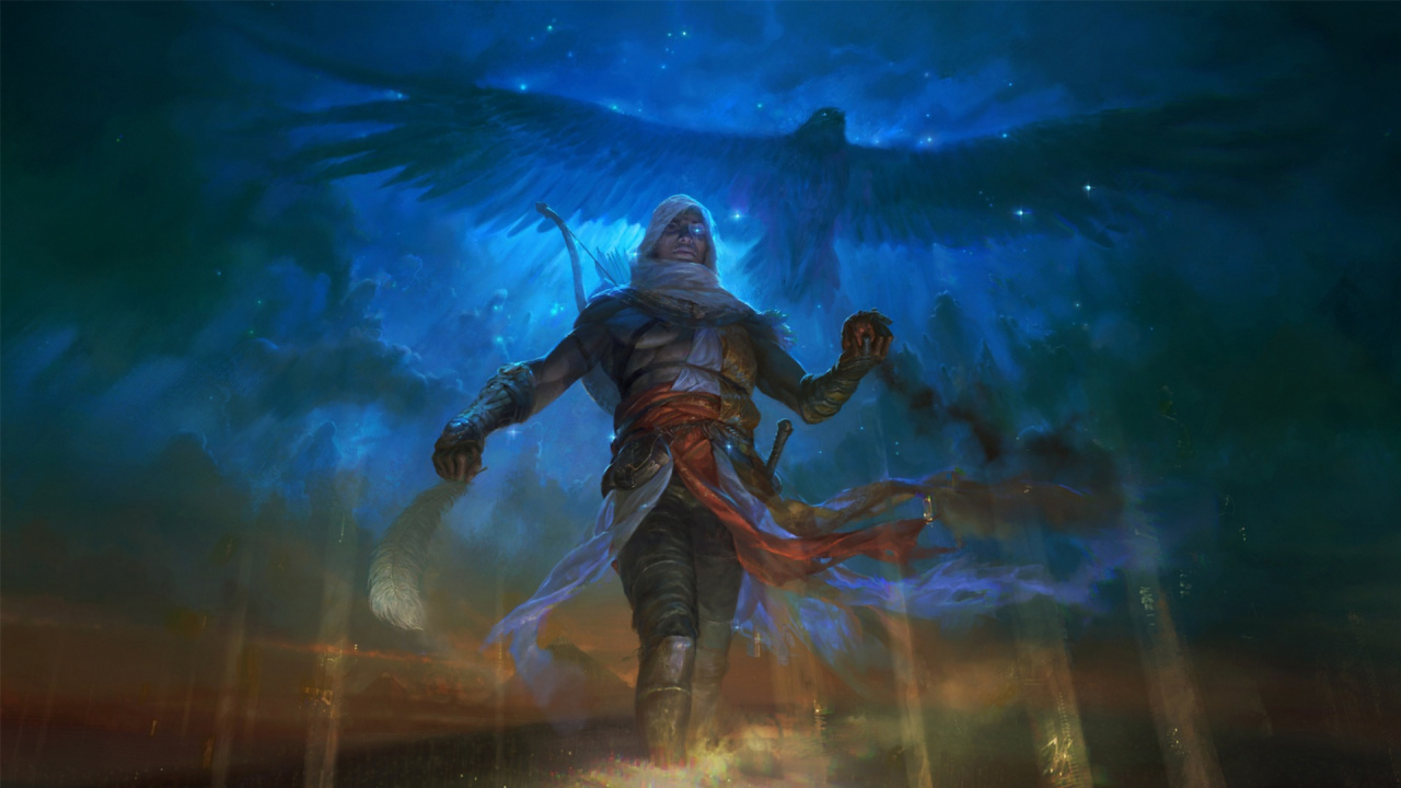 刺客信条的起源, 艺术作品, 天空, 气氛, 刺客信仰3 壁纸 1280x720 允许