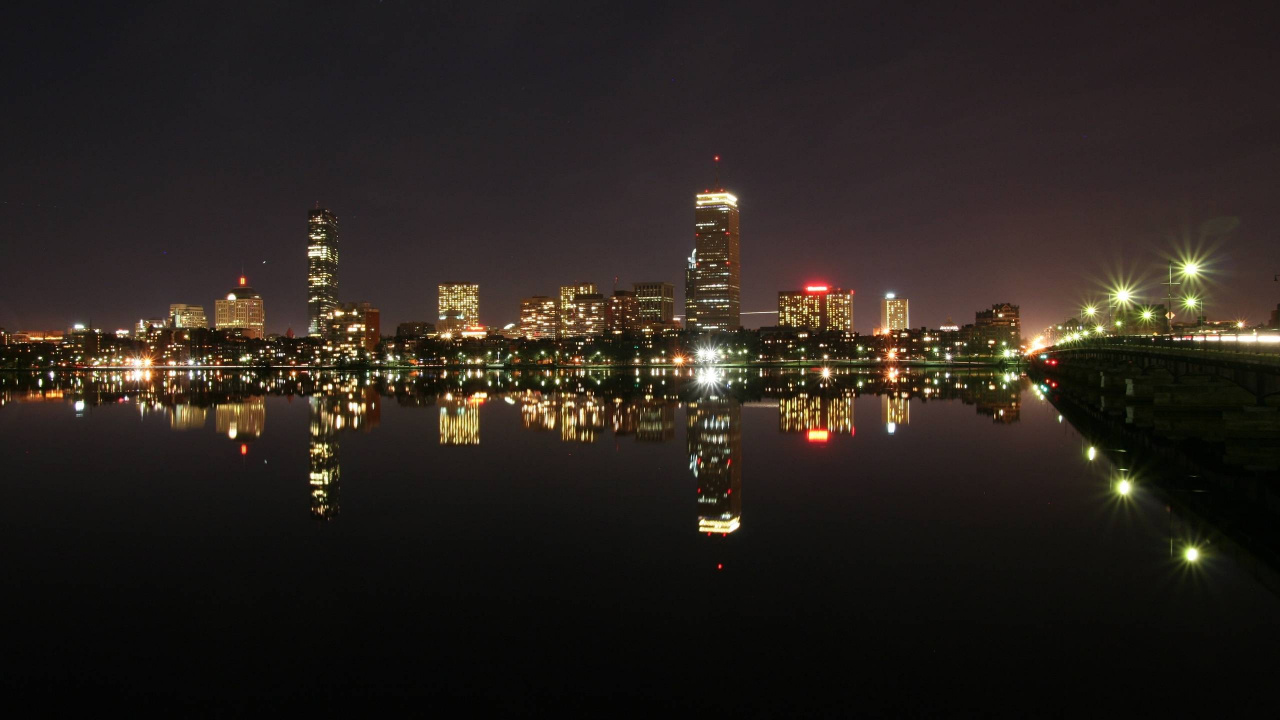 波士顿, 城市, 城市景观, 天际线, 大都会 壁纸 1280x720 允许