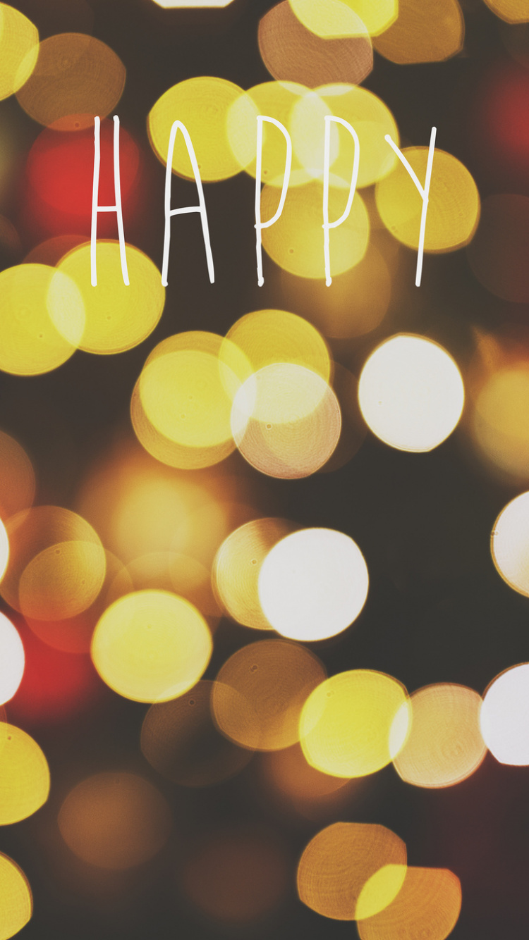 Yellow and Red Bokeh Lights. Wallpaper in 750x1334 Resolution