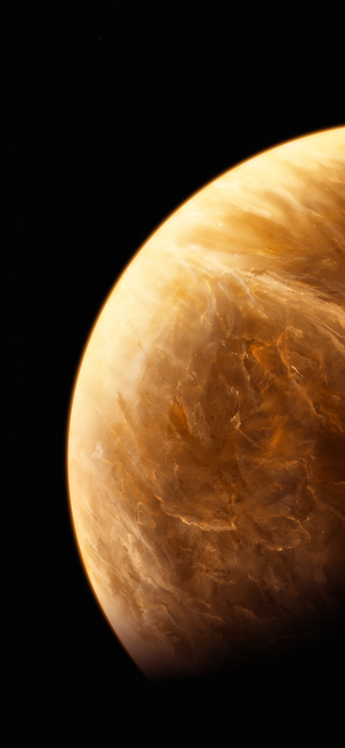 Illustration de la Lune Brune et Blanche. Wallpaper in 1125x2436 Resolution