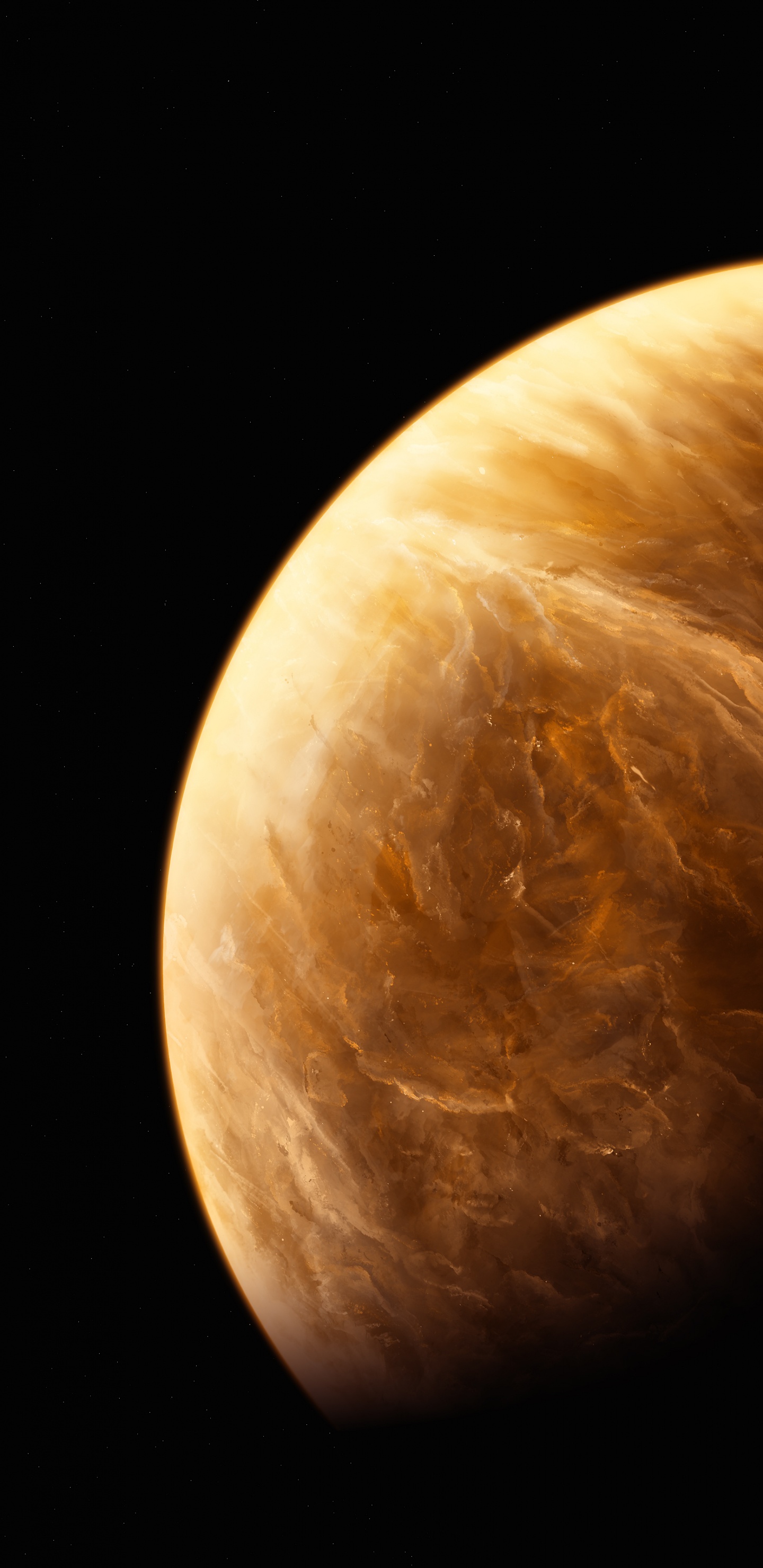 Illustration de la Lune Brune et Blanche. Wallpaper in 1440x2960 Resolution