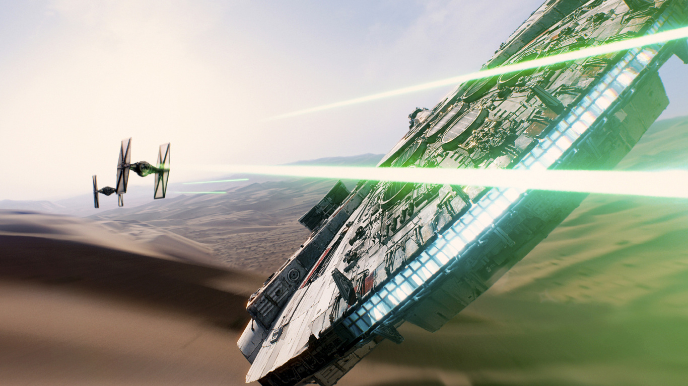 Millennium Falcon, Star Wars, Wing, The Force, Air Travel. Wallpaper in 1366x768 Resolution