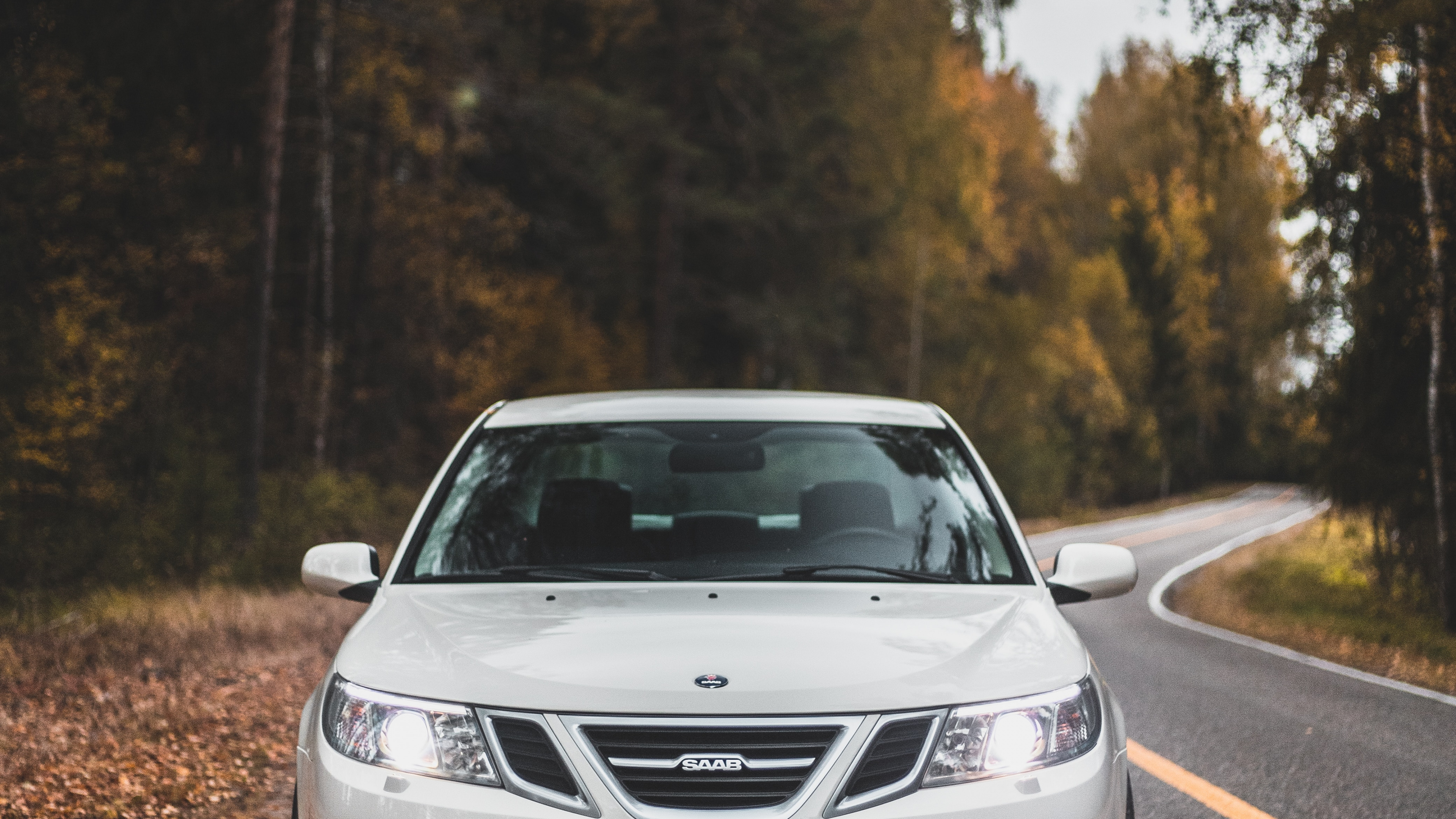 White Bmw Car on Road During Daytime. Wallpaper in 3840x2160 Resolution