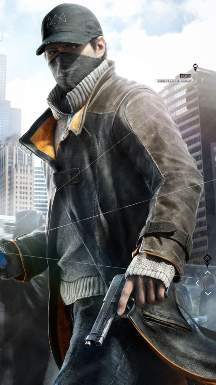 Watch Dogs, Watch Dogs 2, Aiden Pearce, Jeu Pc, Les Vêtements D'extérieur. Wallpaper in 750x1334 Resolution