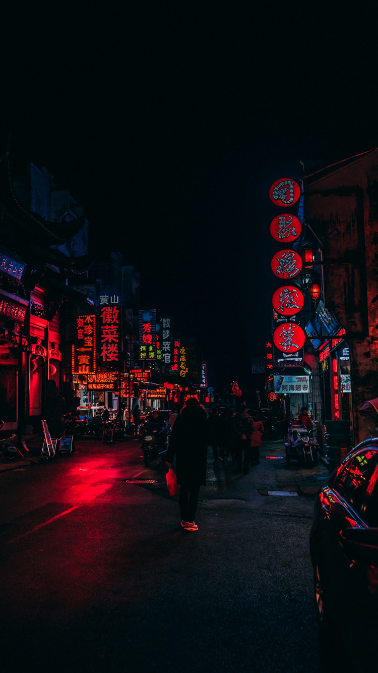 China Town, Shanghai, Japan, Wheel, Tire. Wallpaper in 750x1334 Resolution