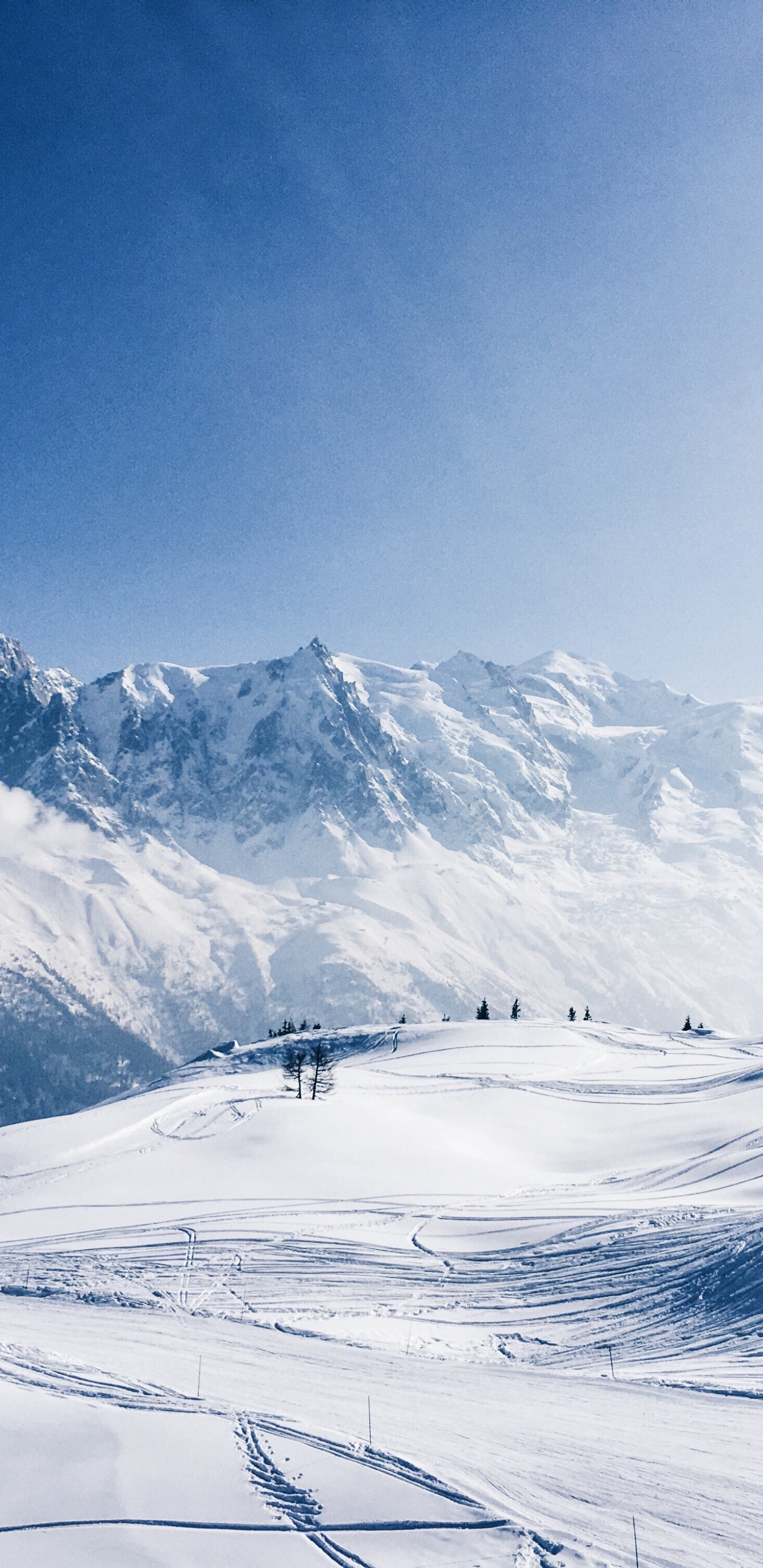 Montagne Enneigée, Neige, Montagne de Poudre, Mont Blanc, Ski. Wallpaper in 1440x2960 Resolution
