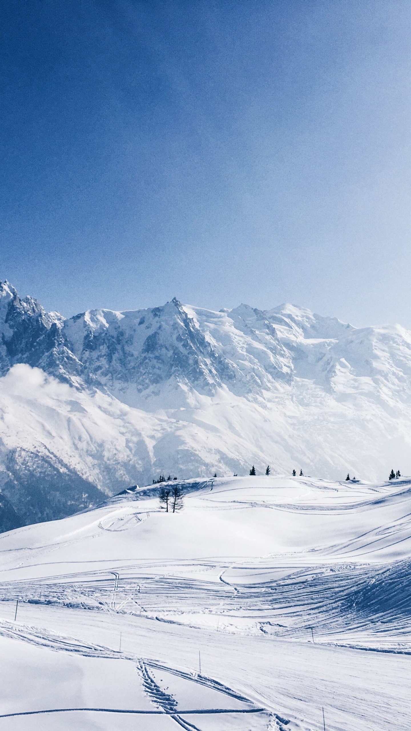 Snow Mountain, Snow, Mountain, Powder Mountain, Mont Blanc. Wallpaper in 1440x2560 Resolution