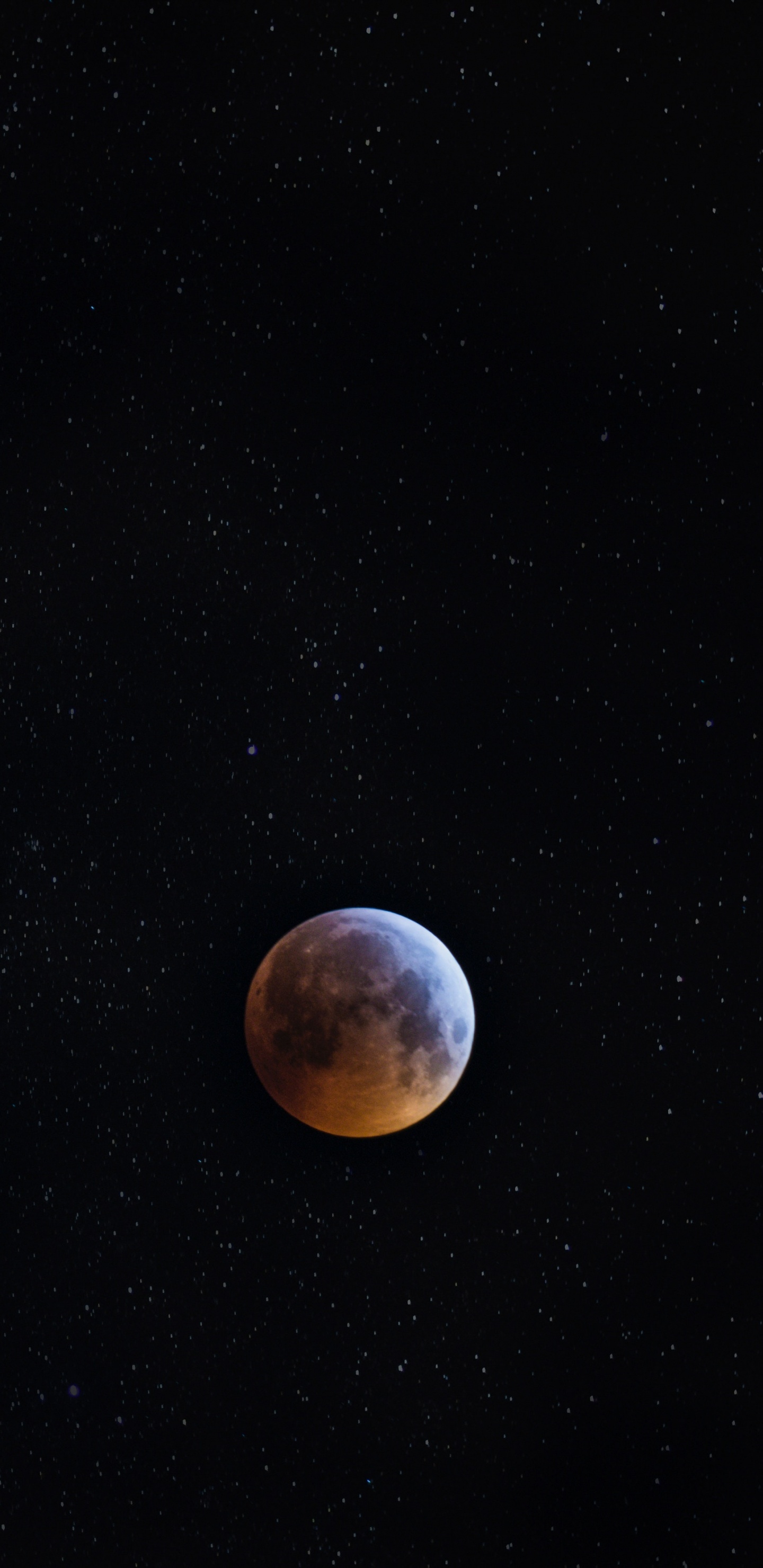 Pleine Lune Dans le Ciel. Wallpaper in 1440x2960 Resolution