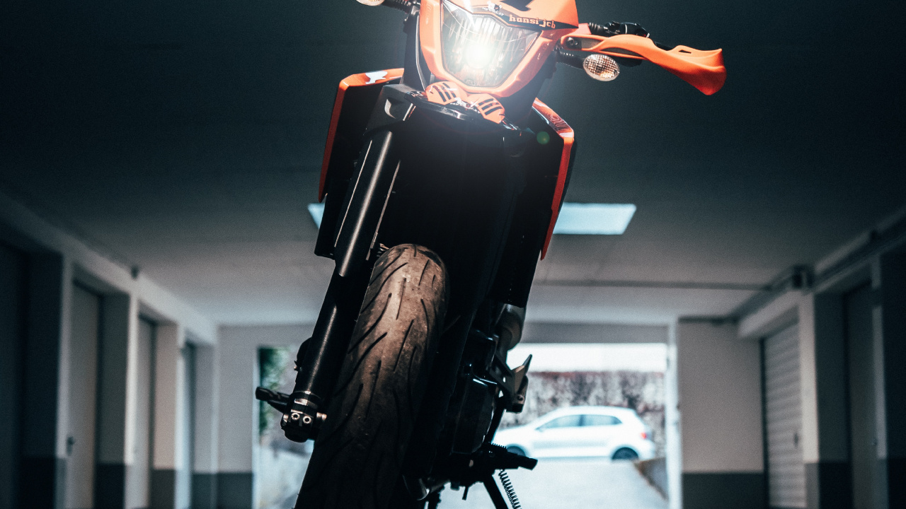 Motorcycle, Darkness, Ktm, Bike, Scooter. Wallpaper in 1280x720 Resolution