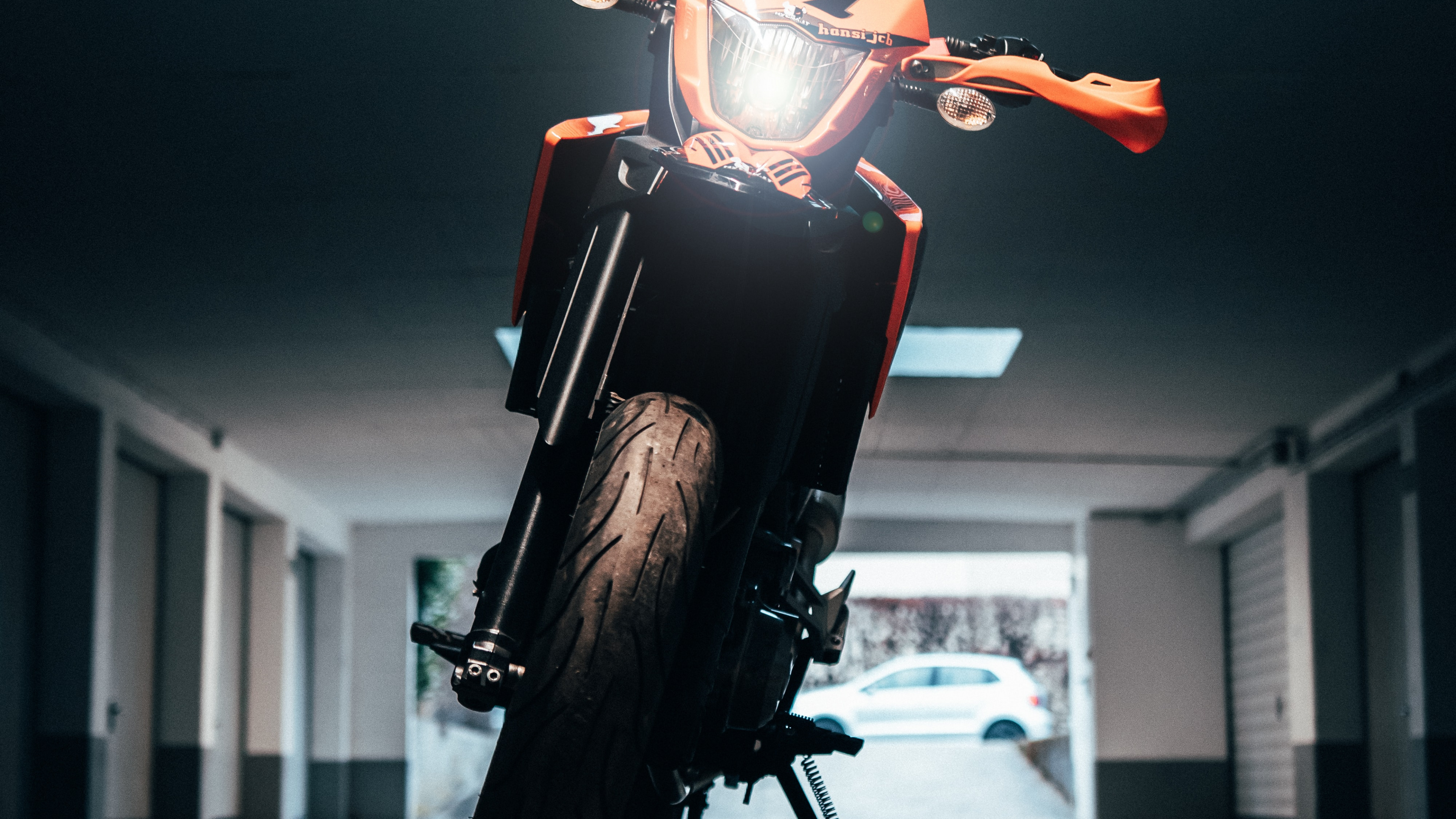 Motorcycle, Darkness, Ktm, Bike, Scooter. Wallpaper in 3840x2160 Resolution