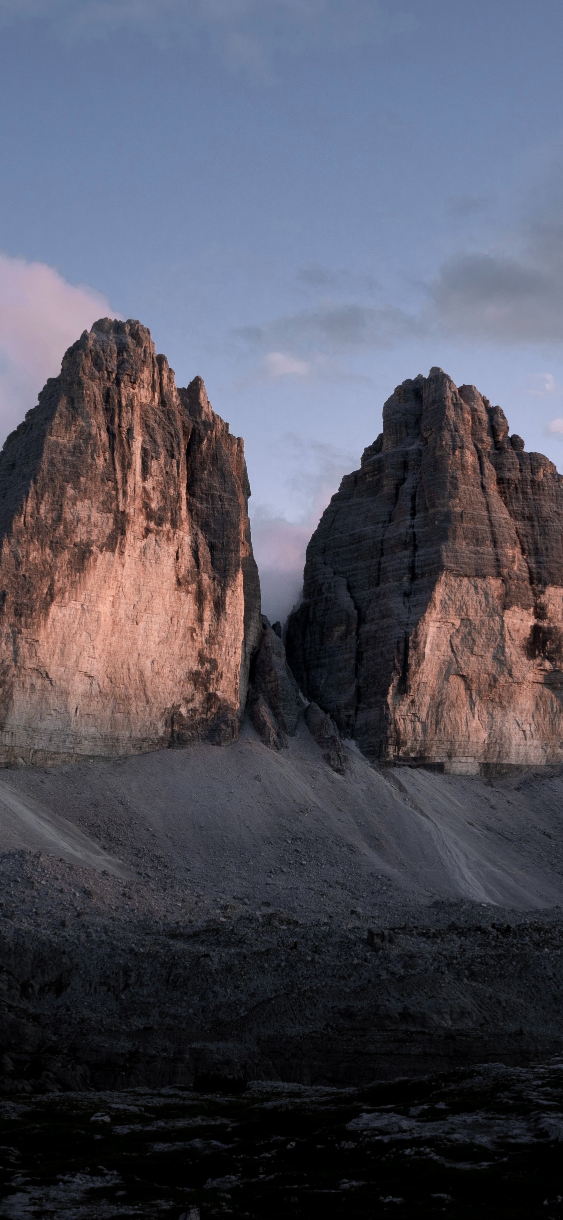 Parque Natural Tre Cimes, Montaña, Paisaje Natural, Highland, Cumulus. Wallpaper in 1125x2436 Resolution