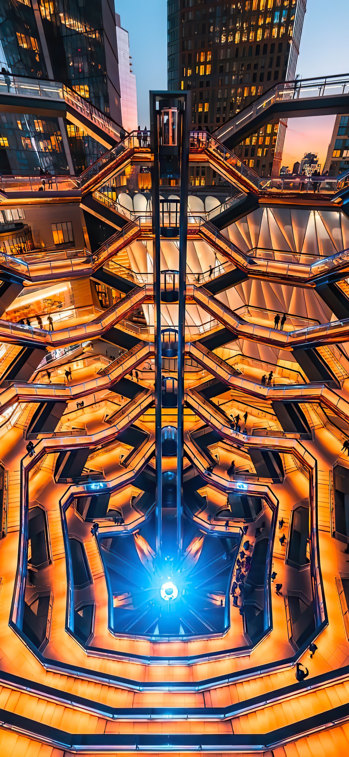 Parc de Déduction Bella, Ligne, Symétrie, de Teintes et de Nuances, Triangle. Wallpaper in 1125x2436 Resolution