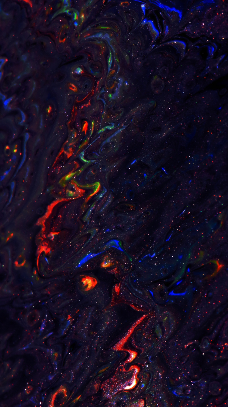 Android, Flüssigkeit, Purpur, Muster, Electric Blue. Wallpaper in 750x1334 Resolution