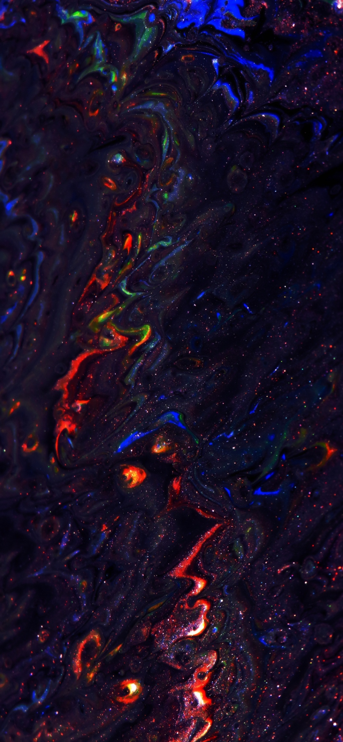 Android, Liquid, Fluid, Purple, Pattern. Wallpaper in 1125x2436 Resolution